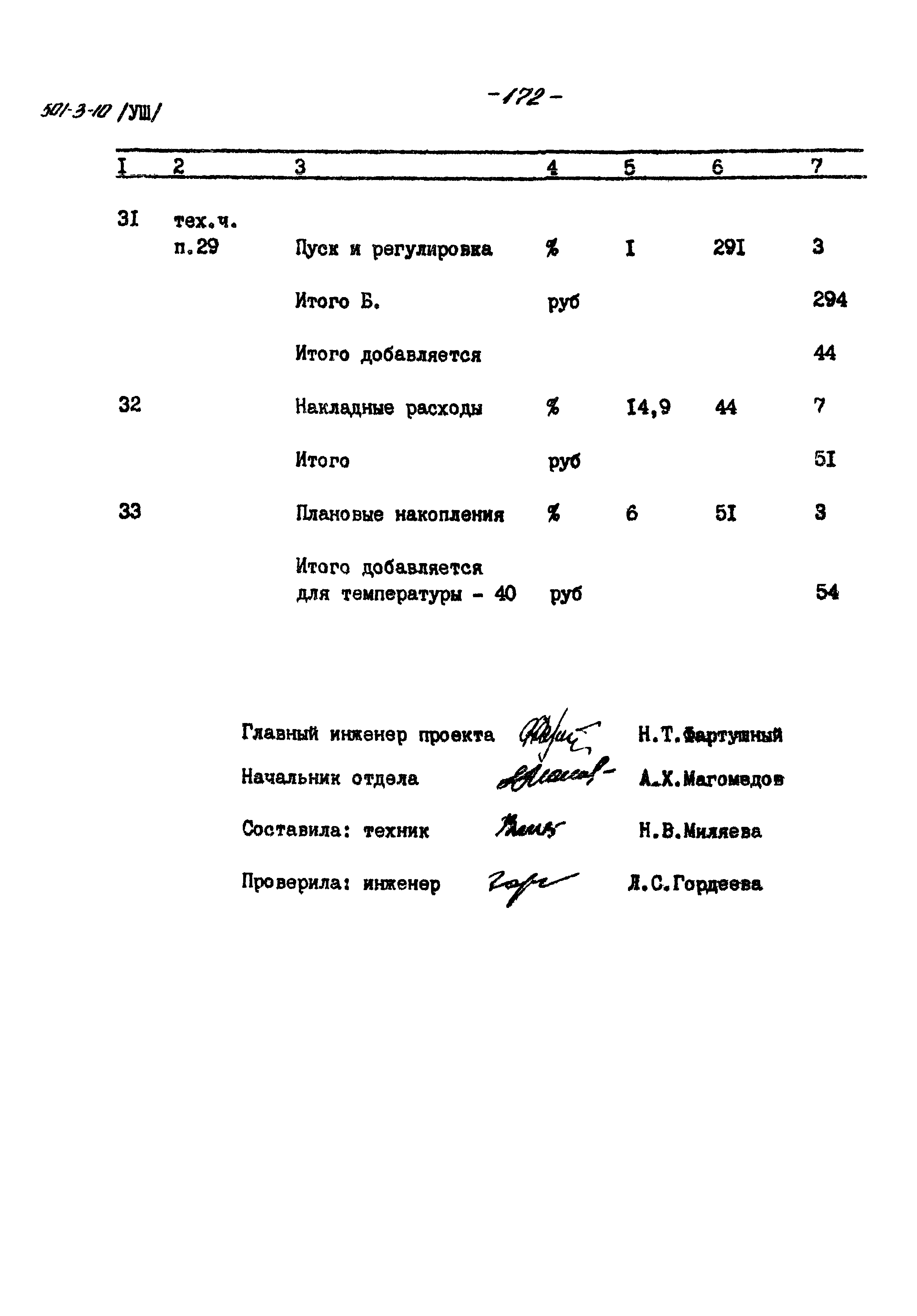 Типовой проект 501-3-10