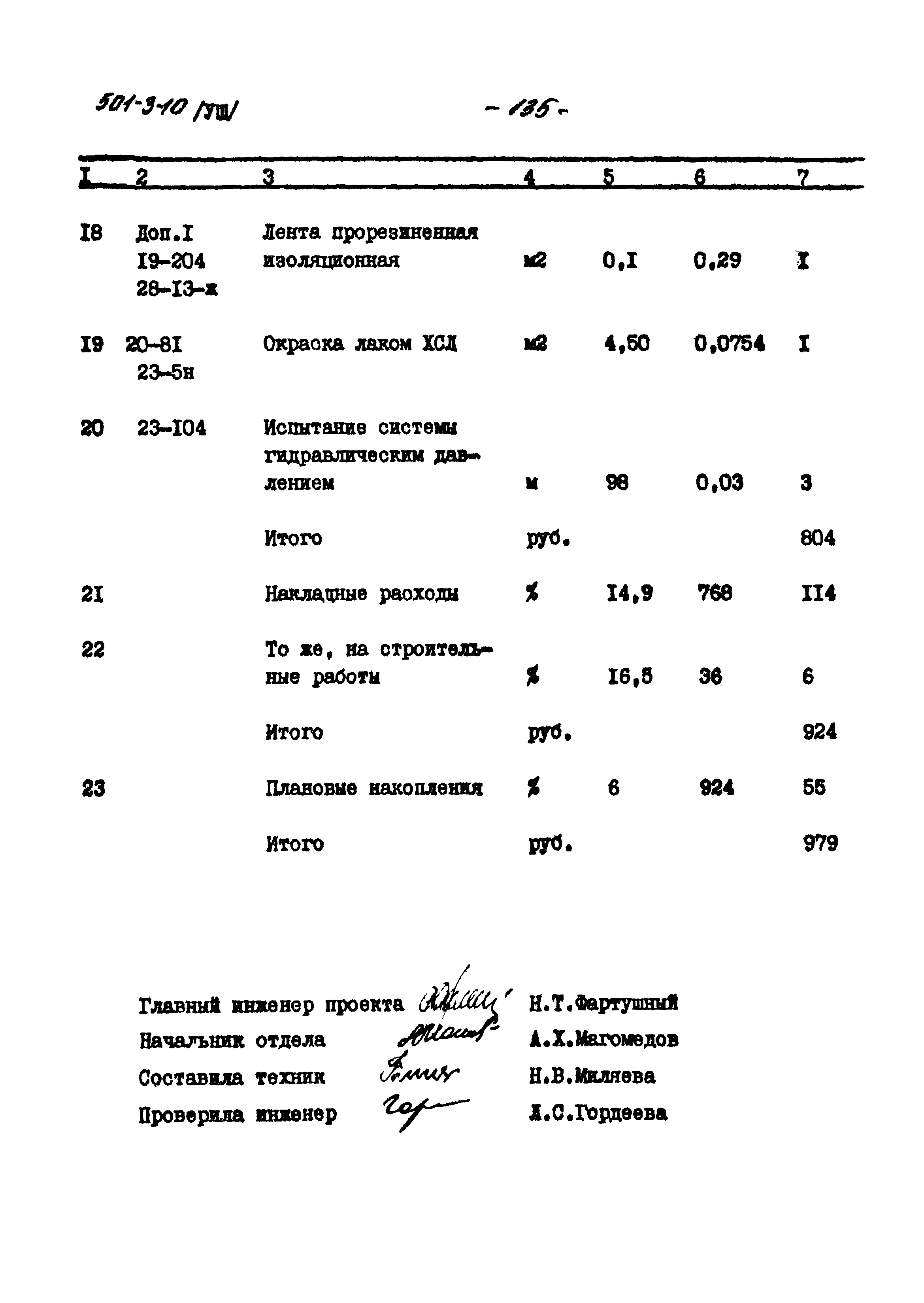 Типовой проект 501-3-10