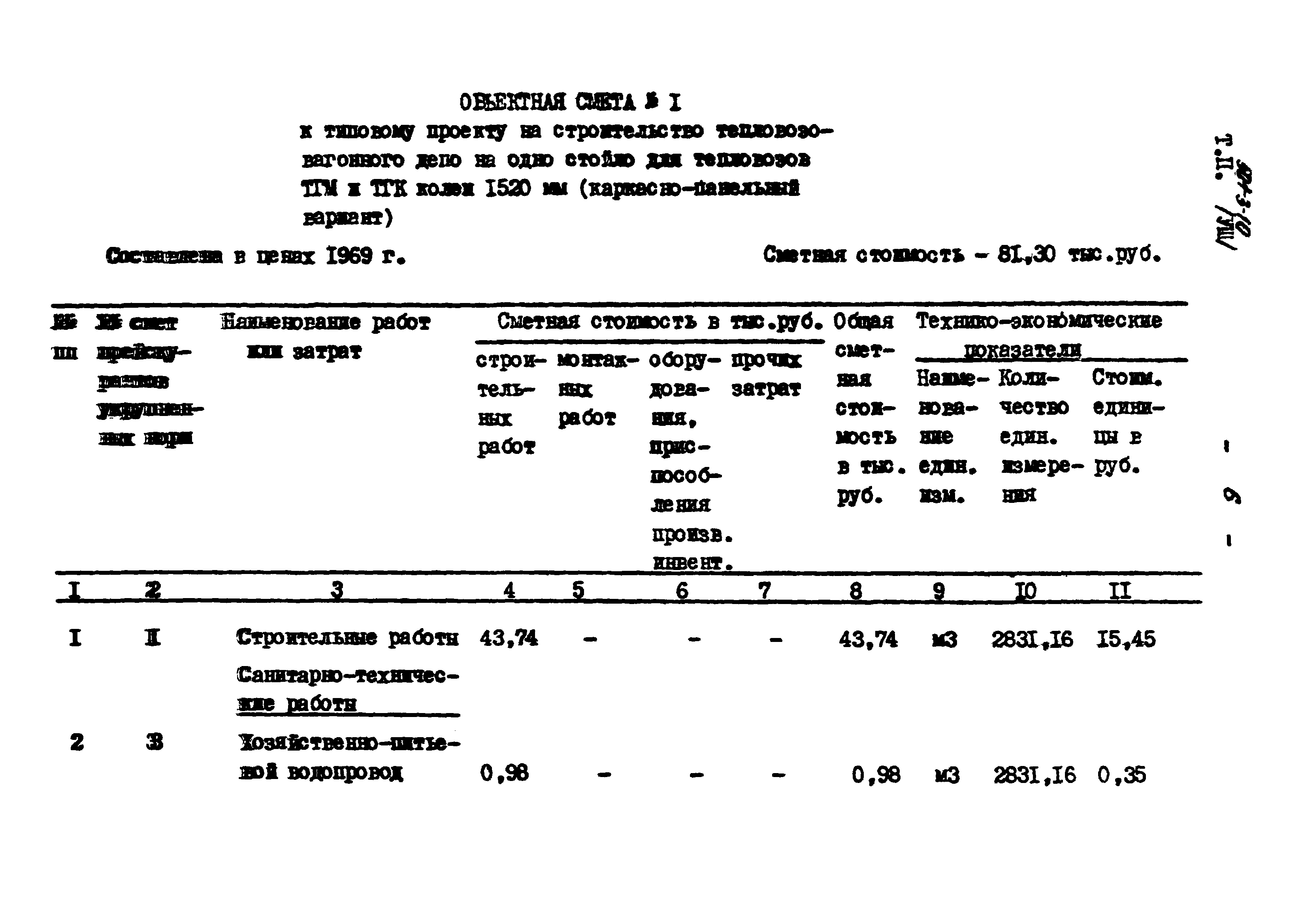 Типовой проект 501-3-10