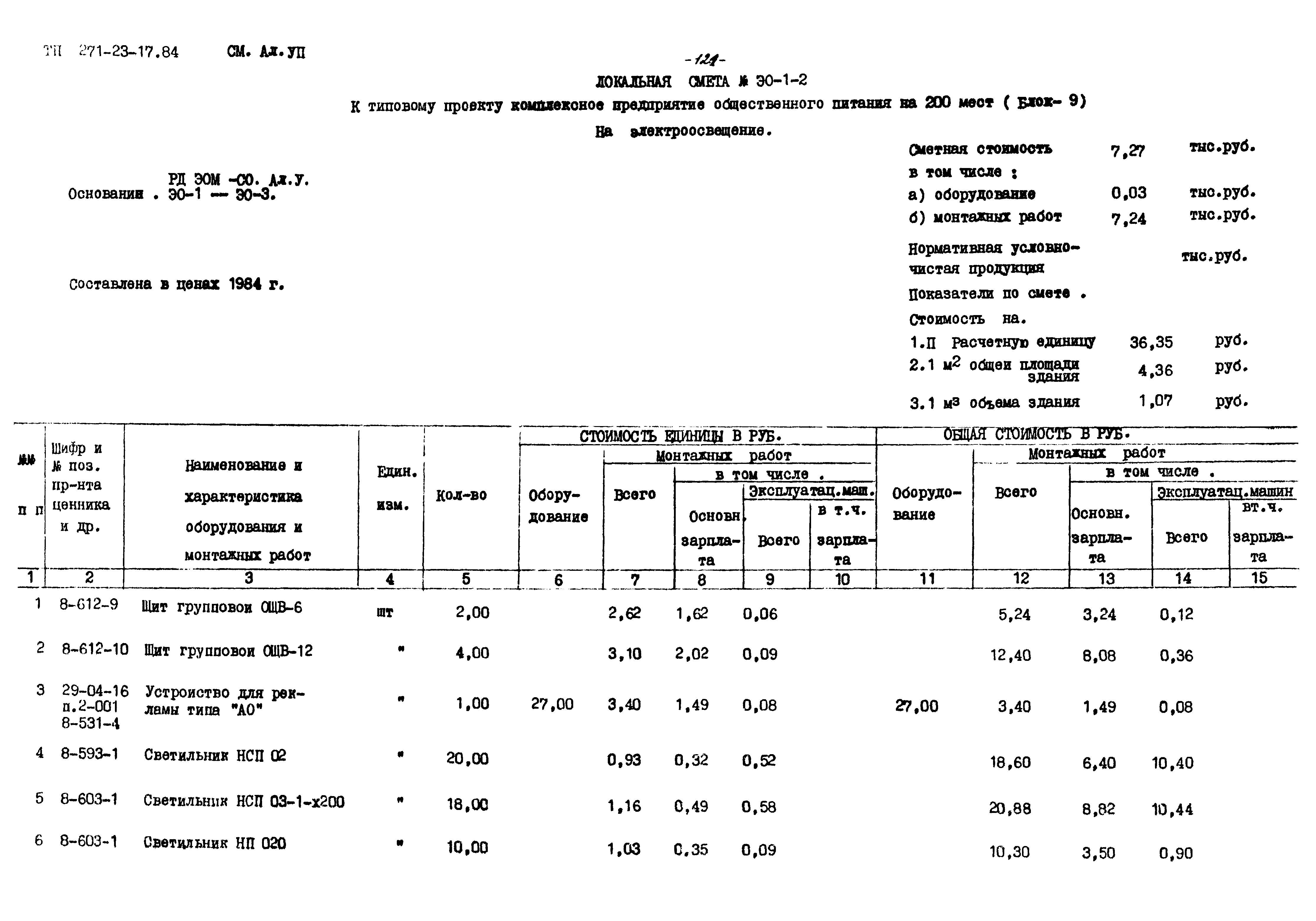 Типовой проект 271-23-17.84