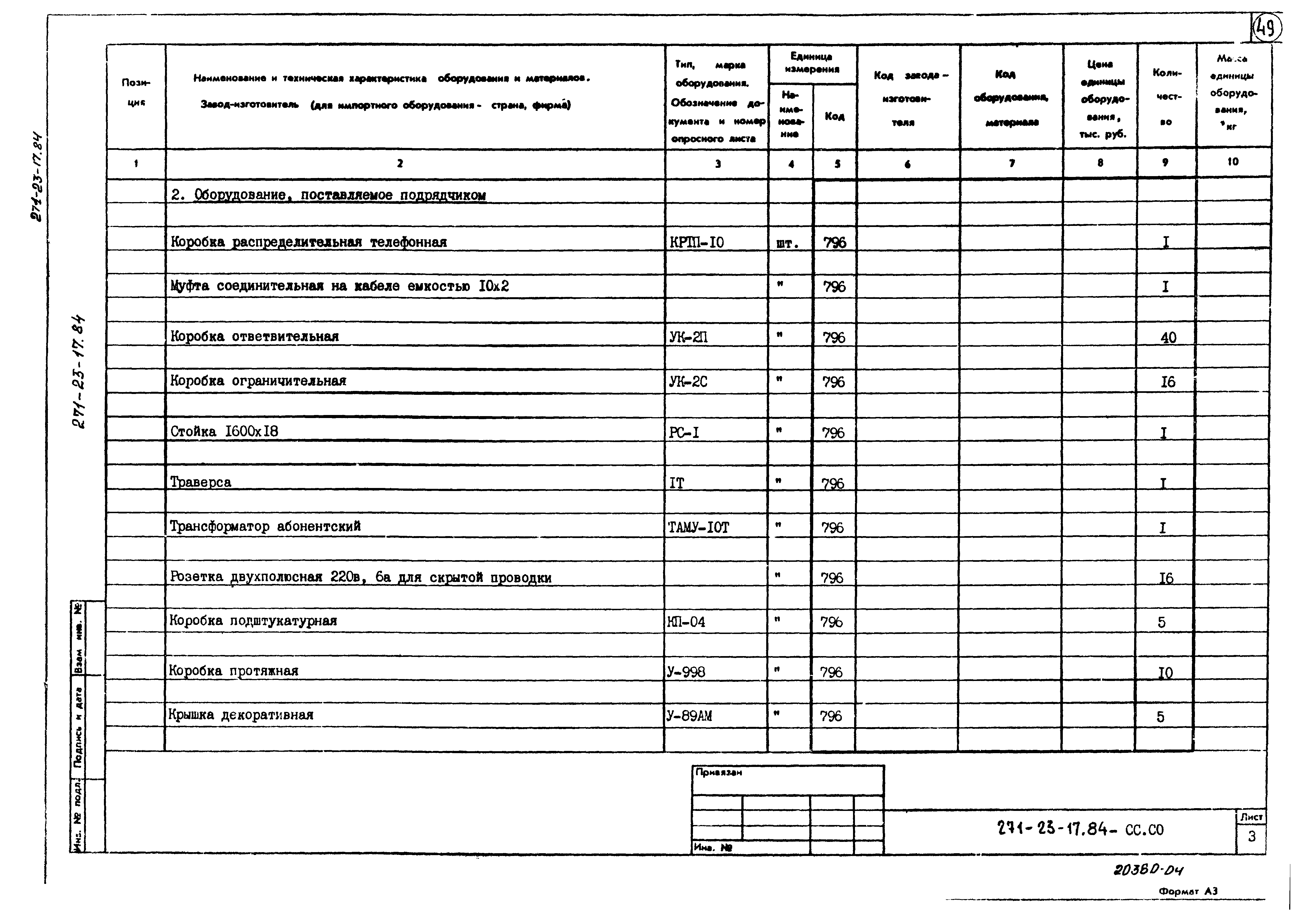 Типовой проект 271-23-17.84