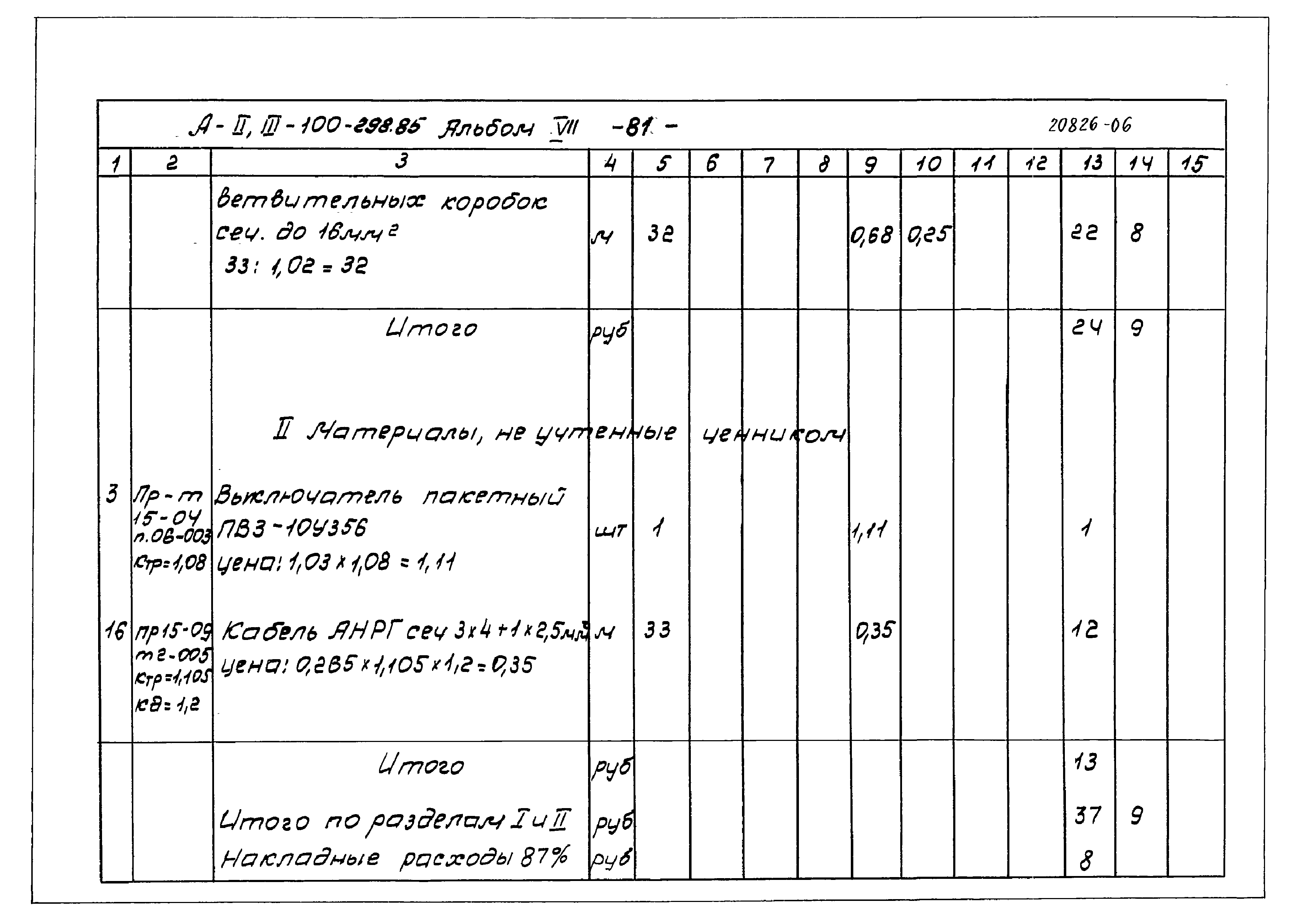 Типовой проект А-II,III-100-298.85