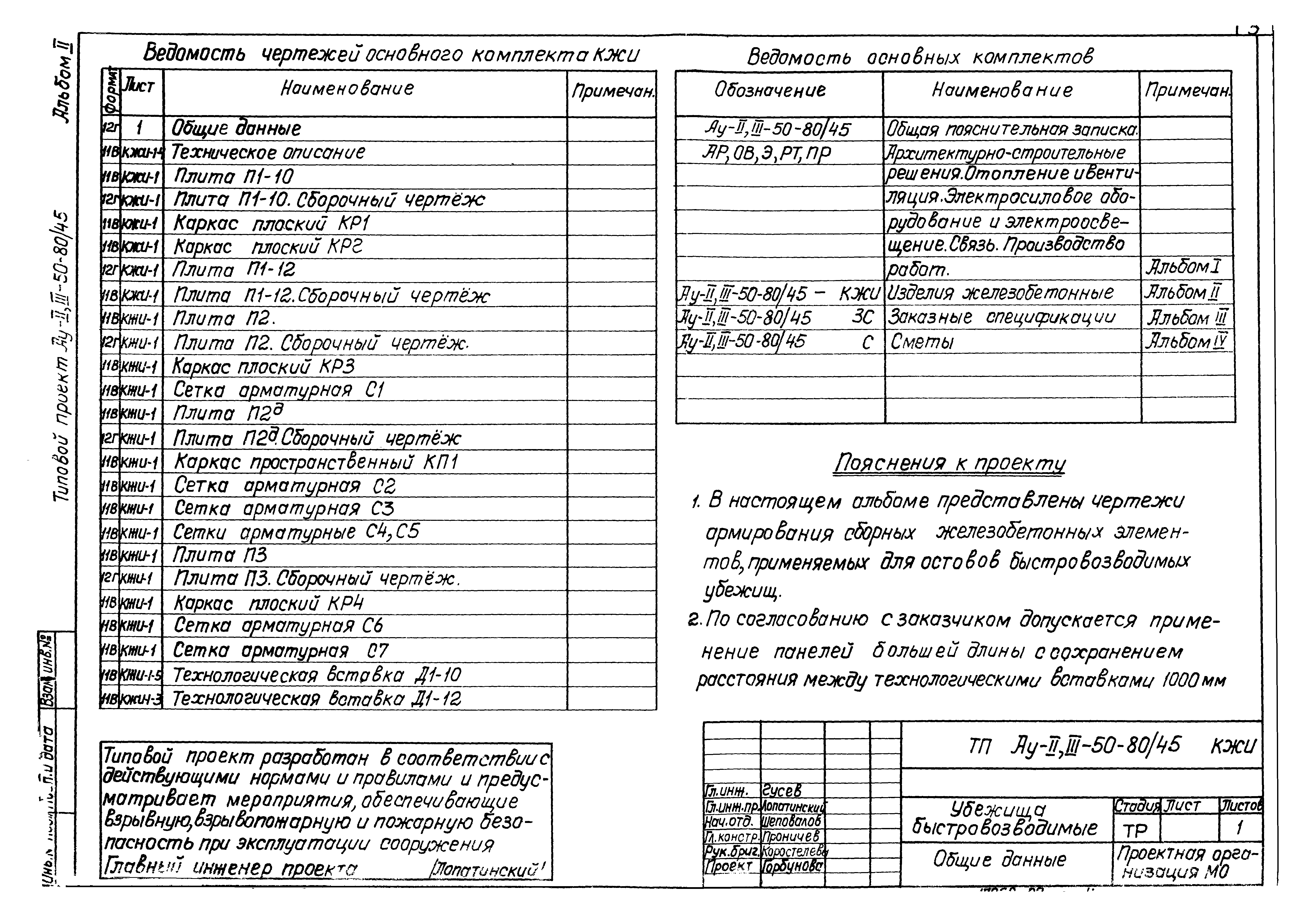 Типовой проект А-II,III-100-298.85