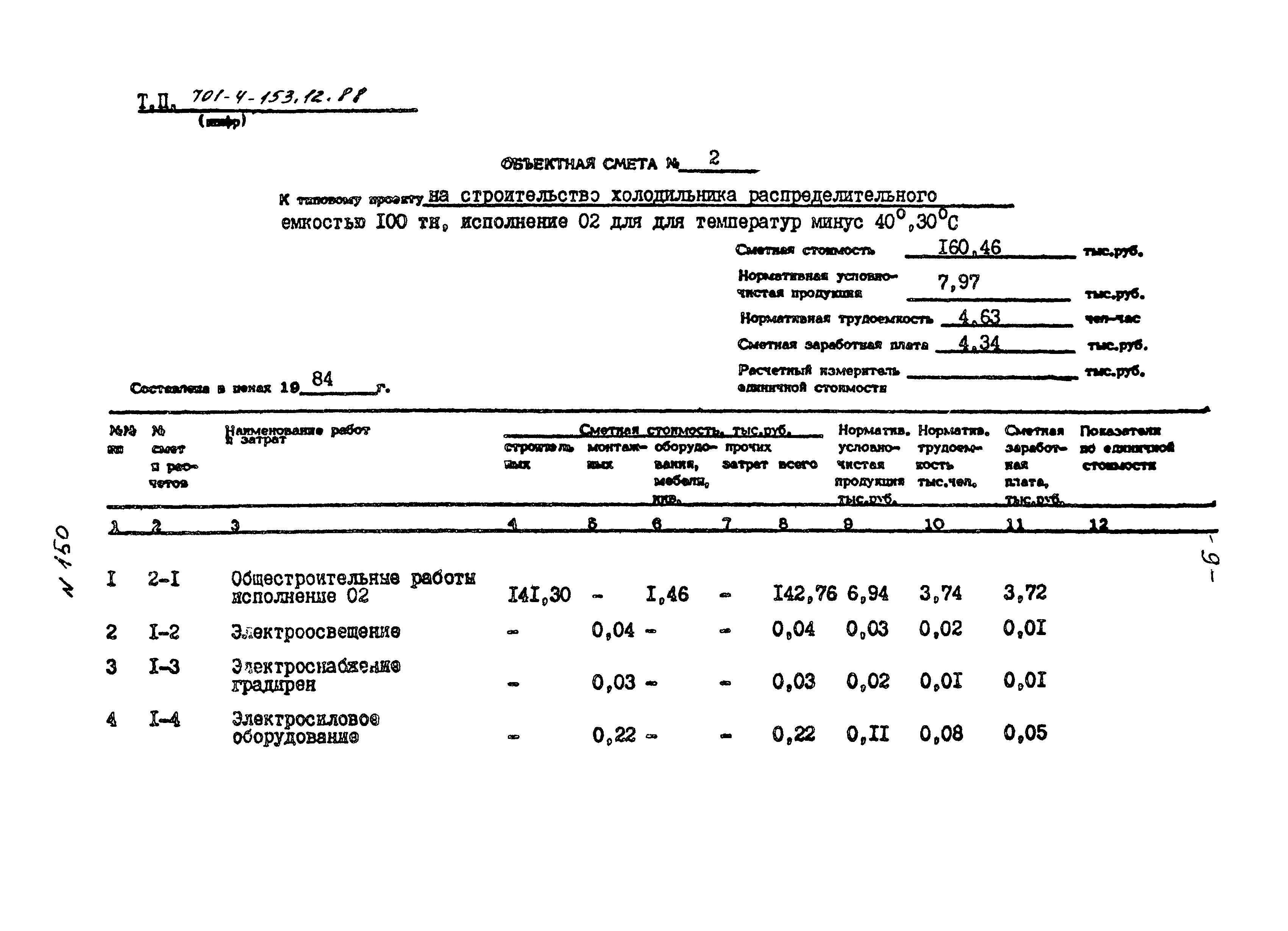 Типовой проект 701-4-153.12.88