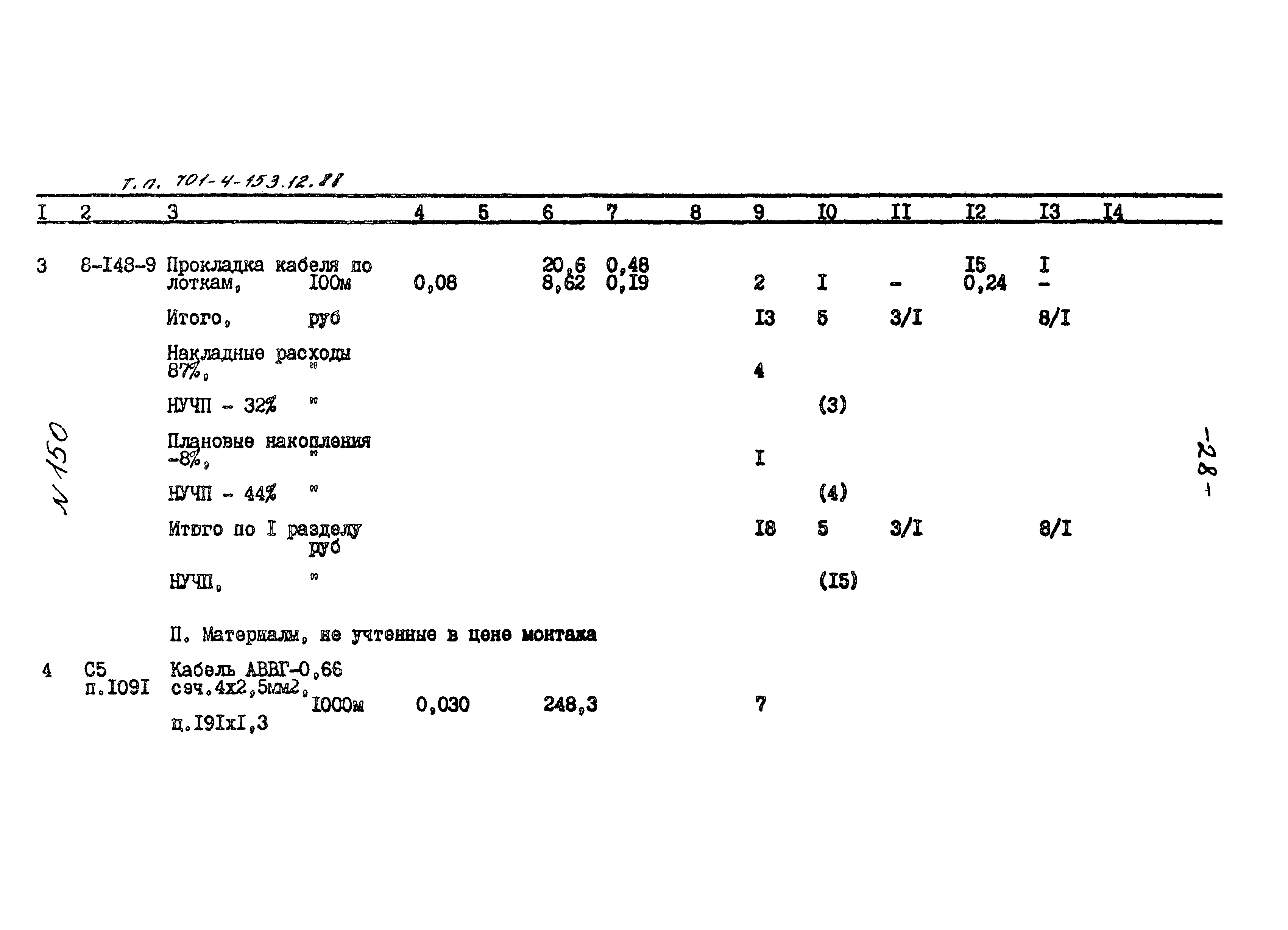 Типовой проект 701-4-153.12.88