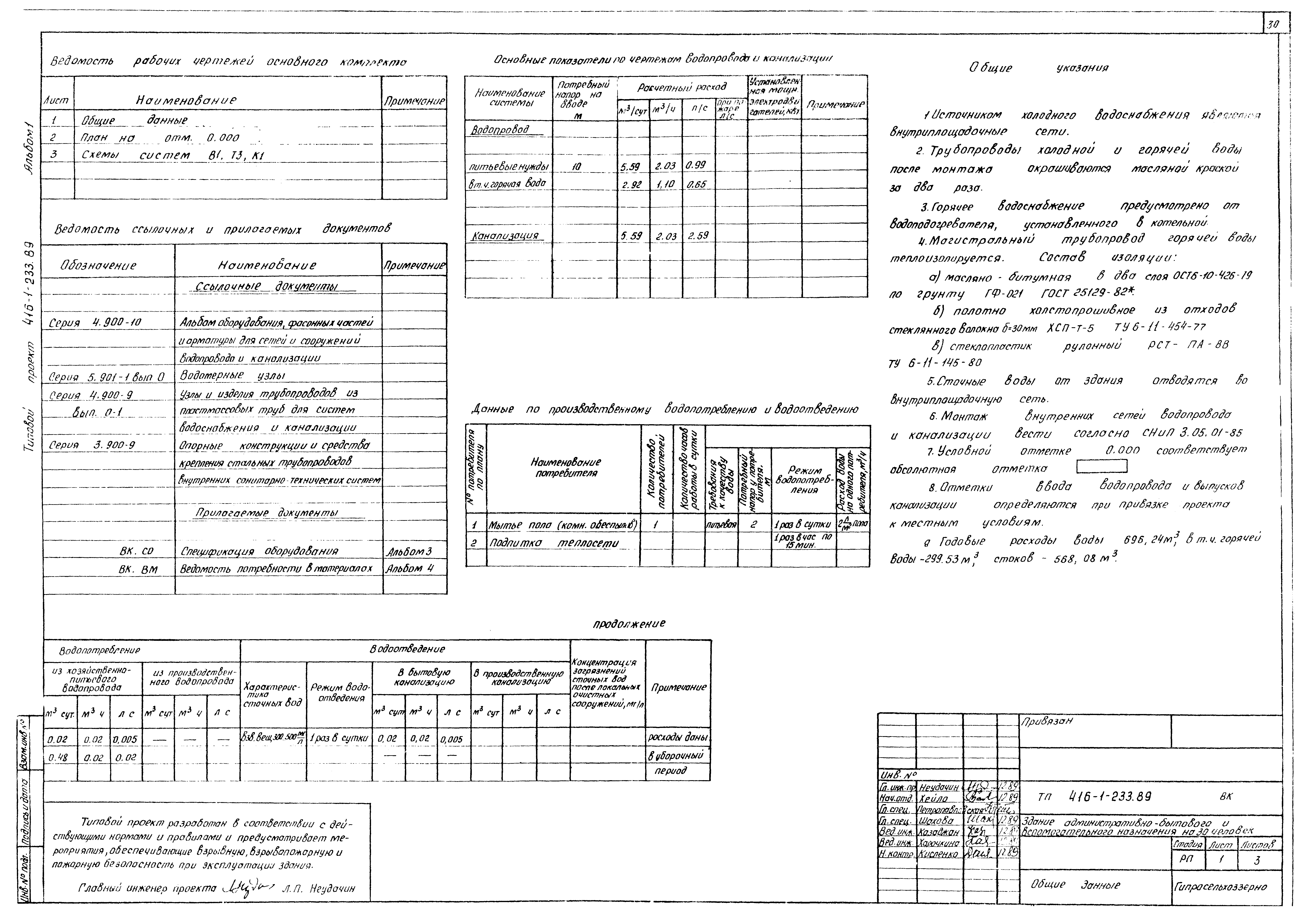 Типовой проект 416-1-233.89