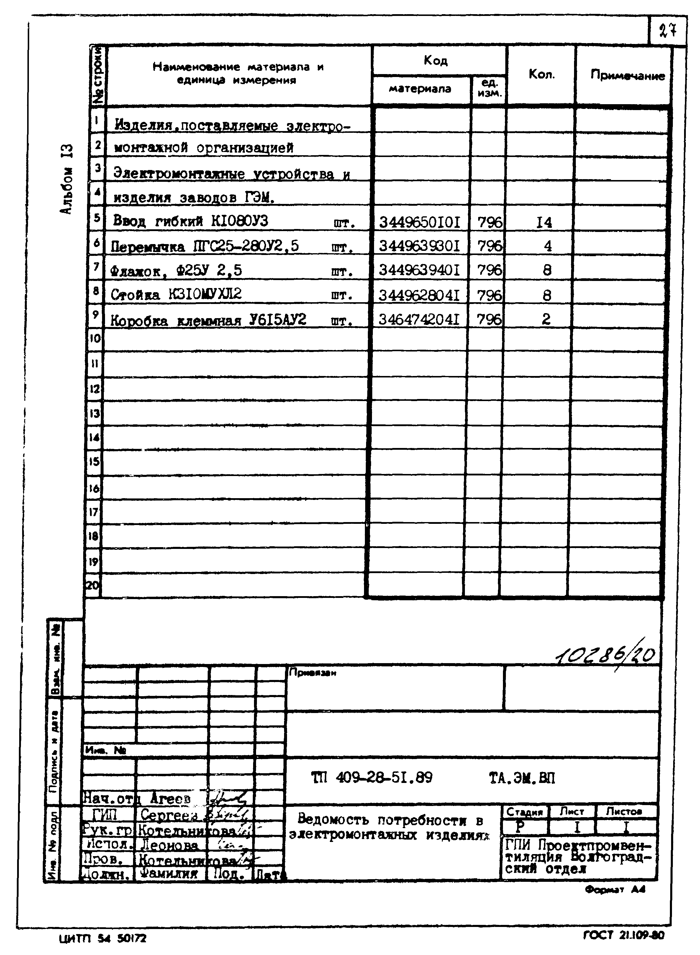 Типовой проект 409-28-51.89