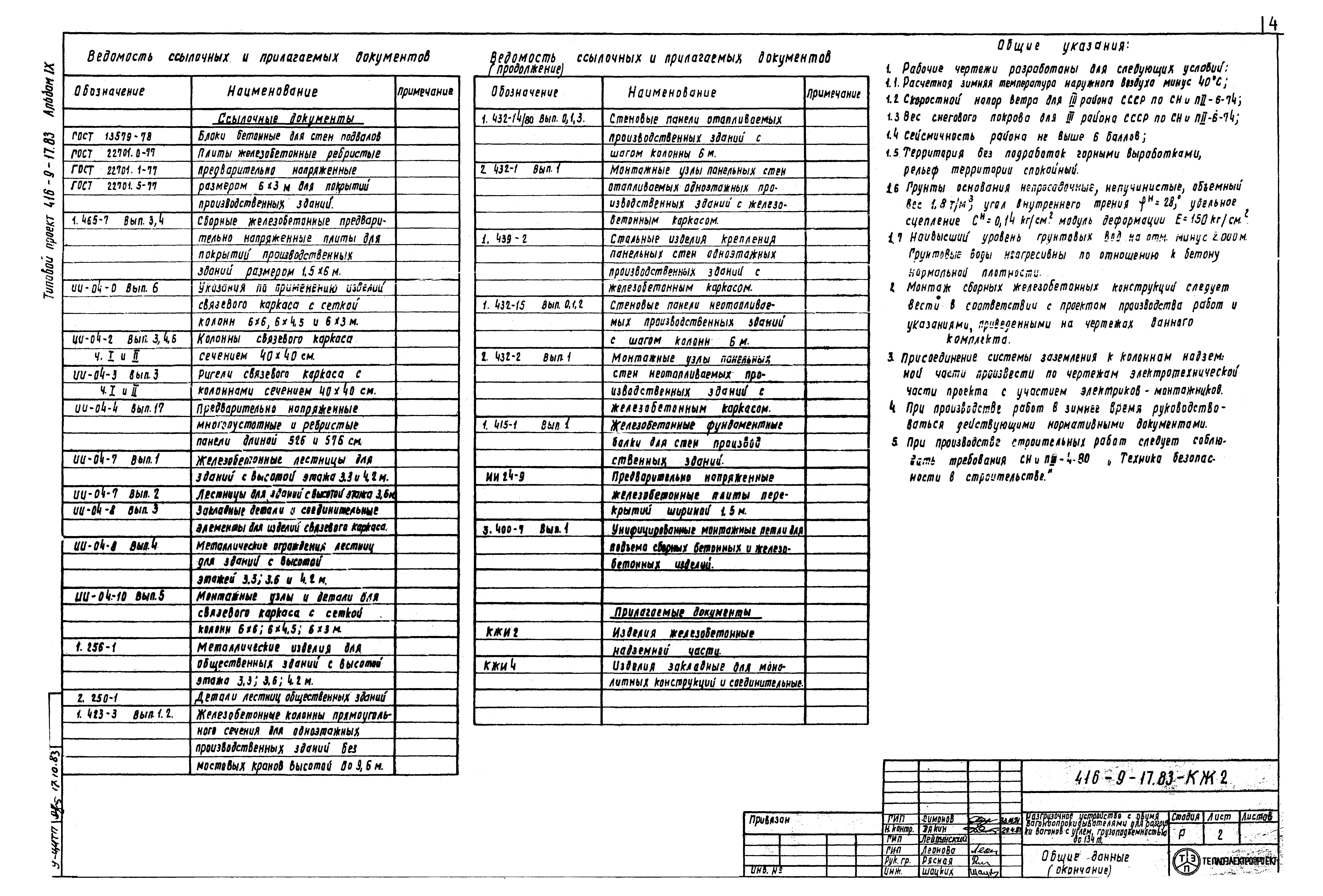 Типовой проект 416-9-17.83