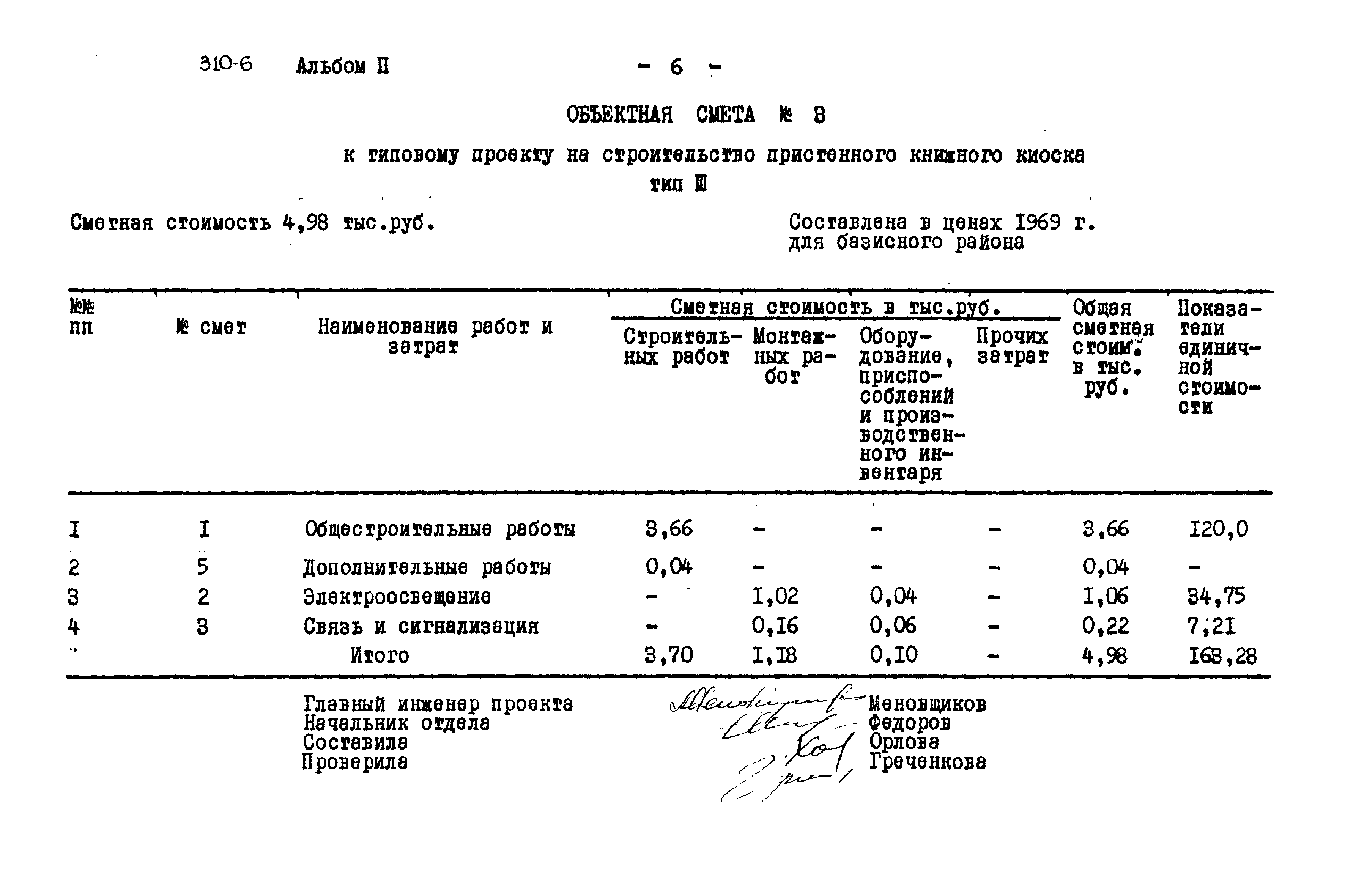 Типовой проект 310-6