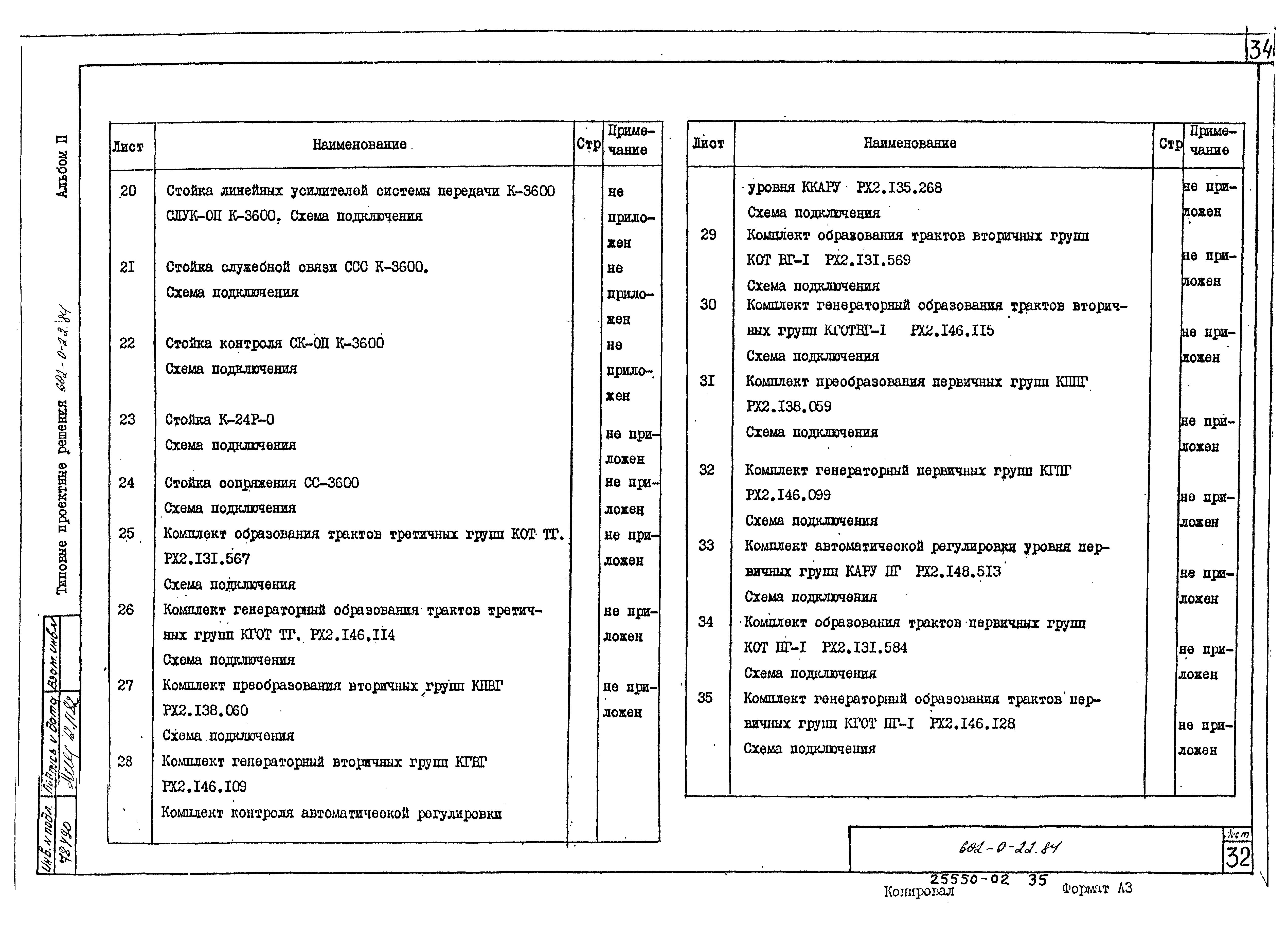 Типовые проектные решения 602-0-22.84