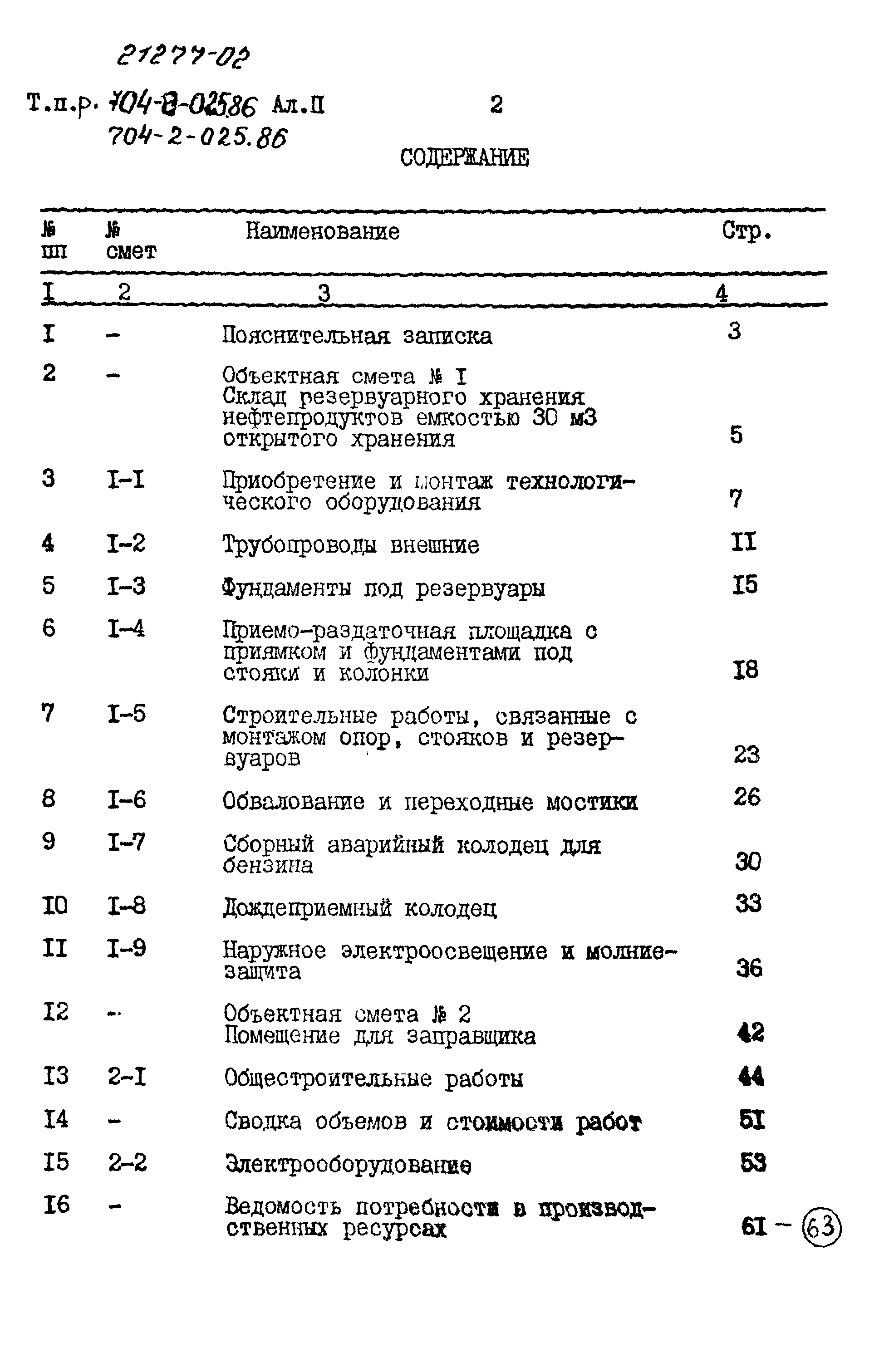 Типовые проектные решения 704-2-025.86