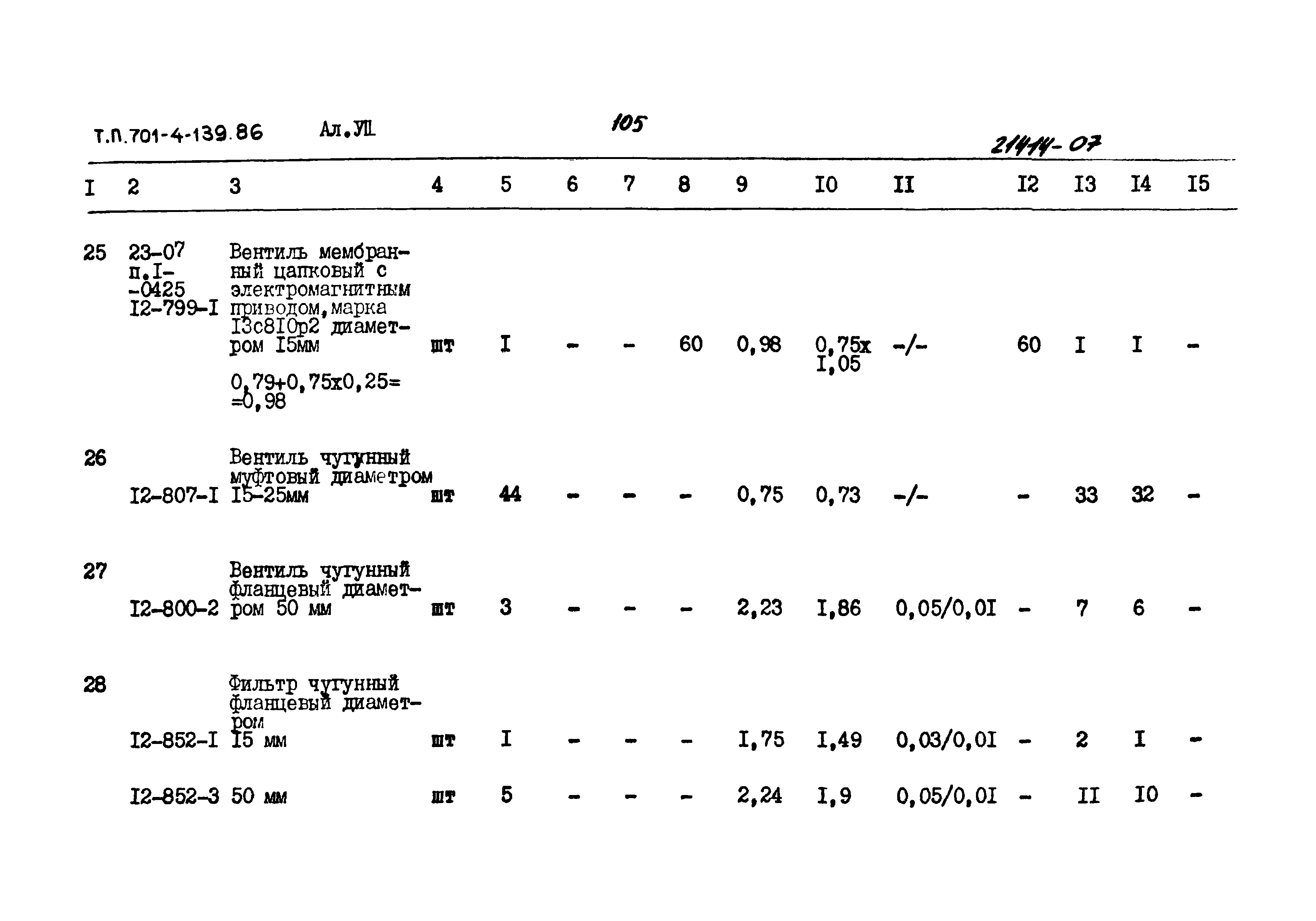 Типовой проект 701-4-139.86