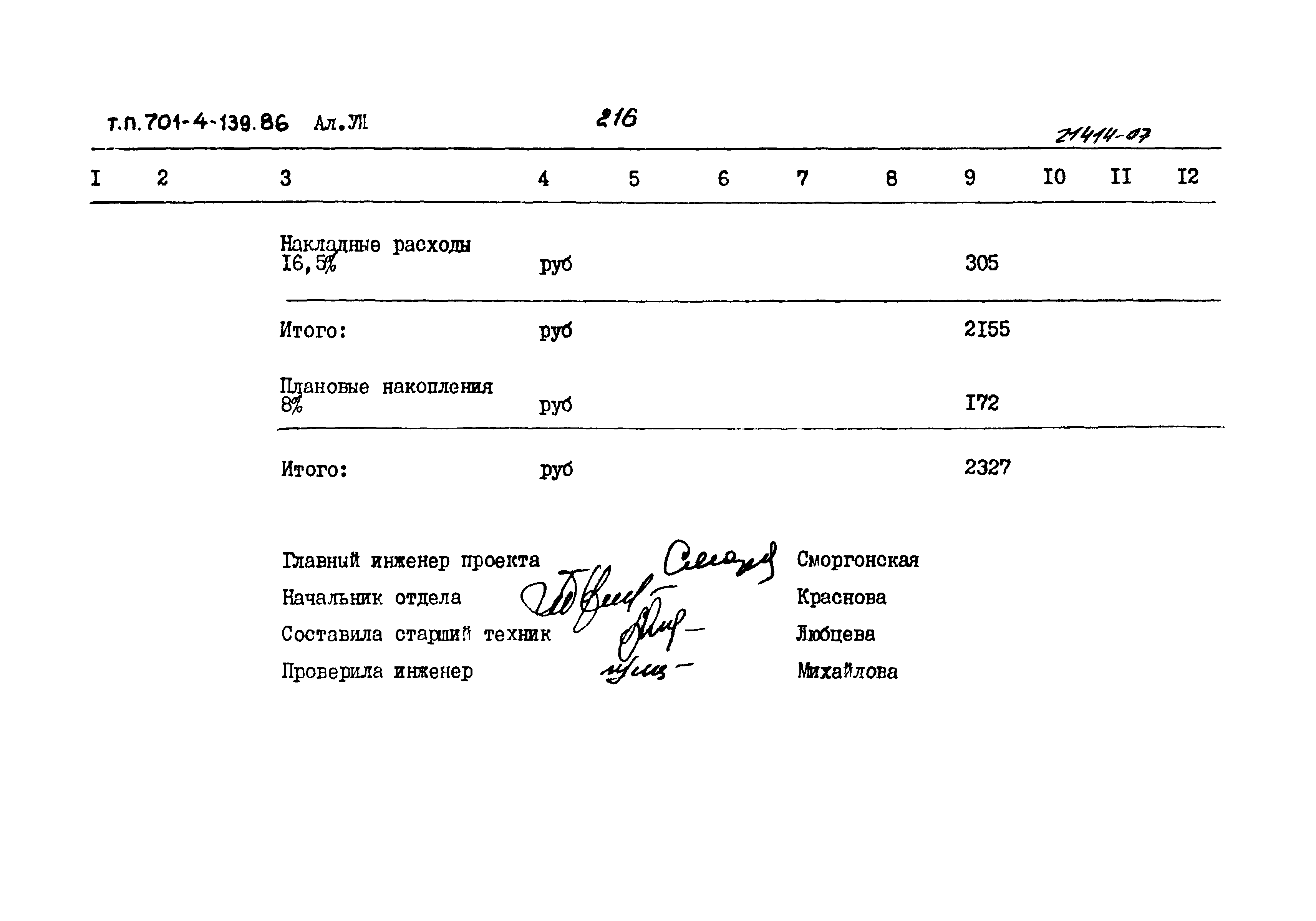 Типовой проект 701-4-139.86