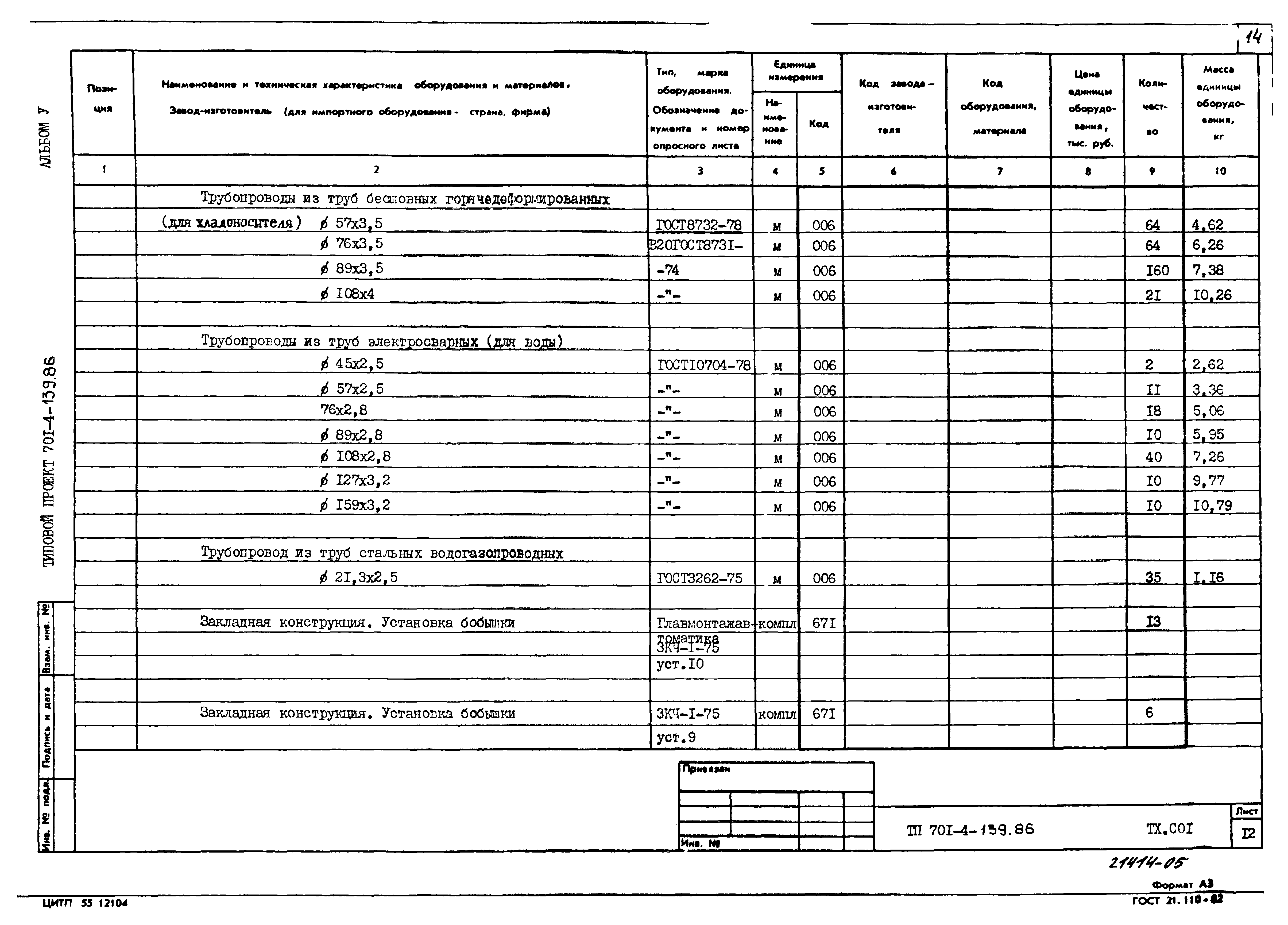 Типовой проект 701-4-139.86