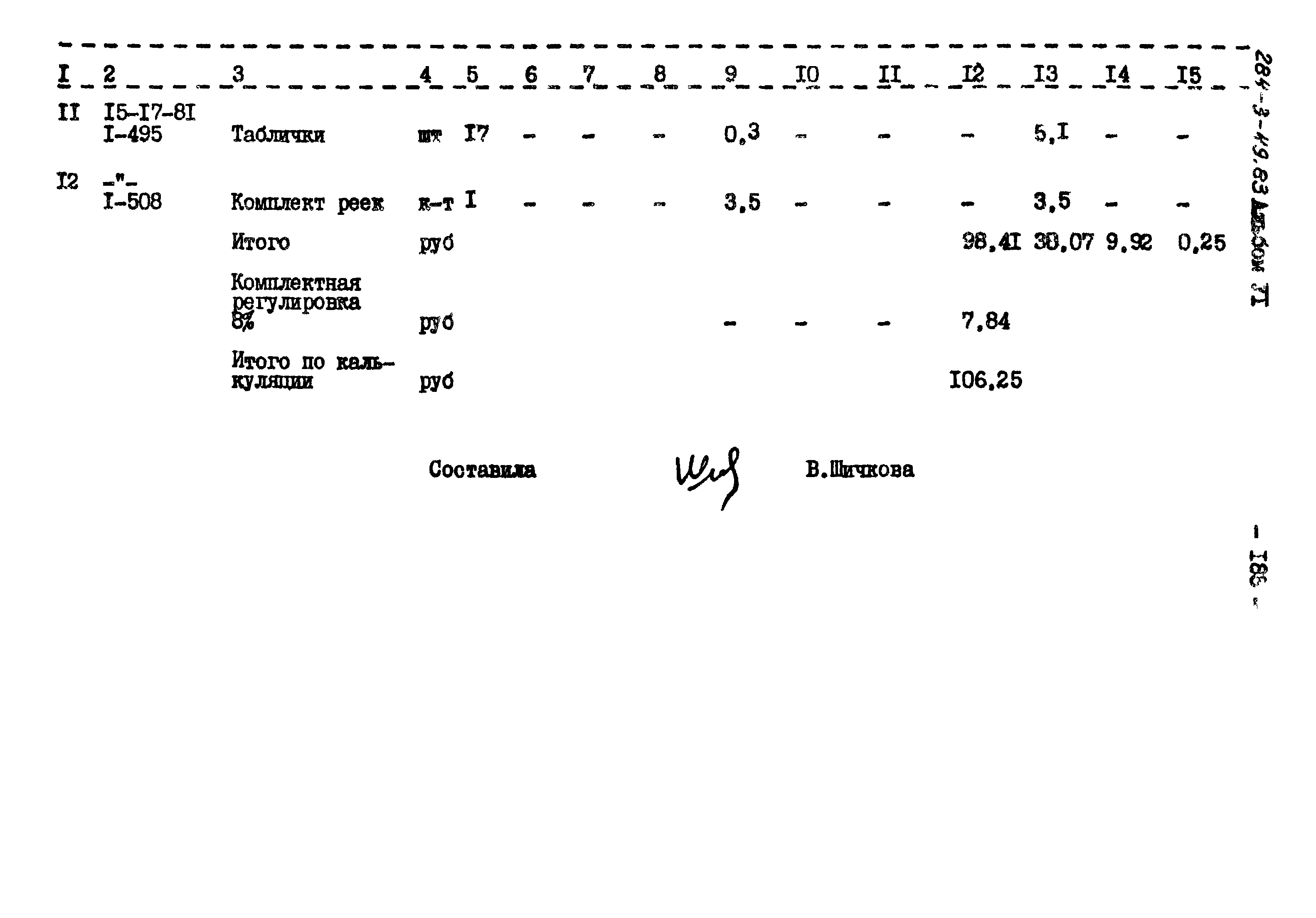 Типовой проект 284-3-49.83