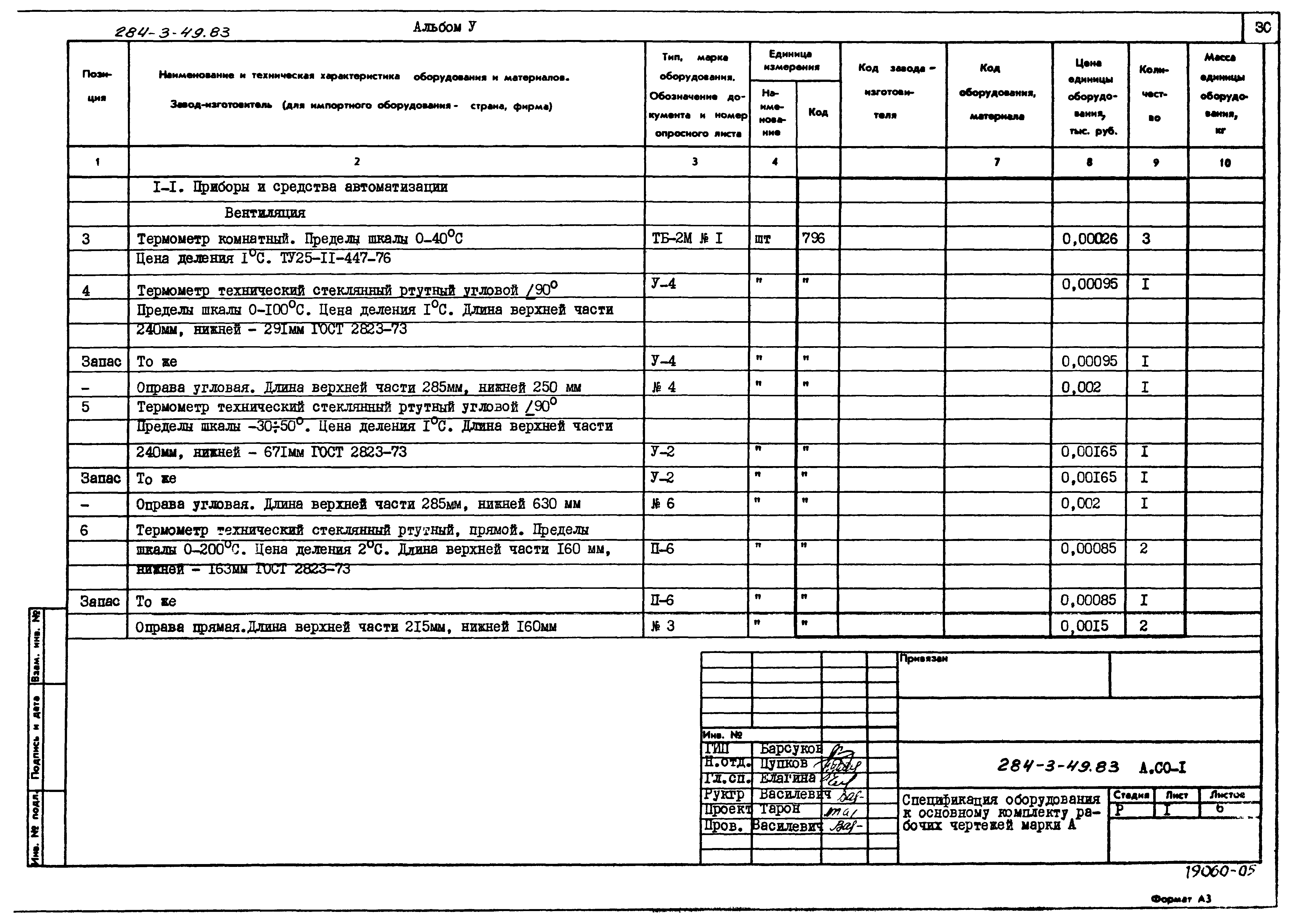 Типовой проект 284-3-49.83