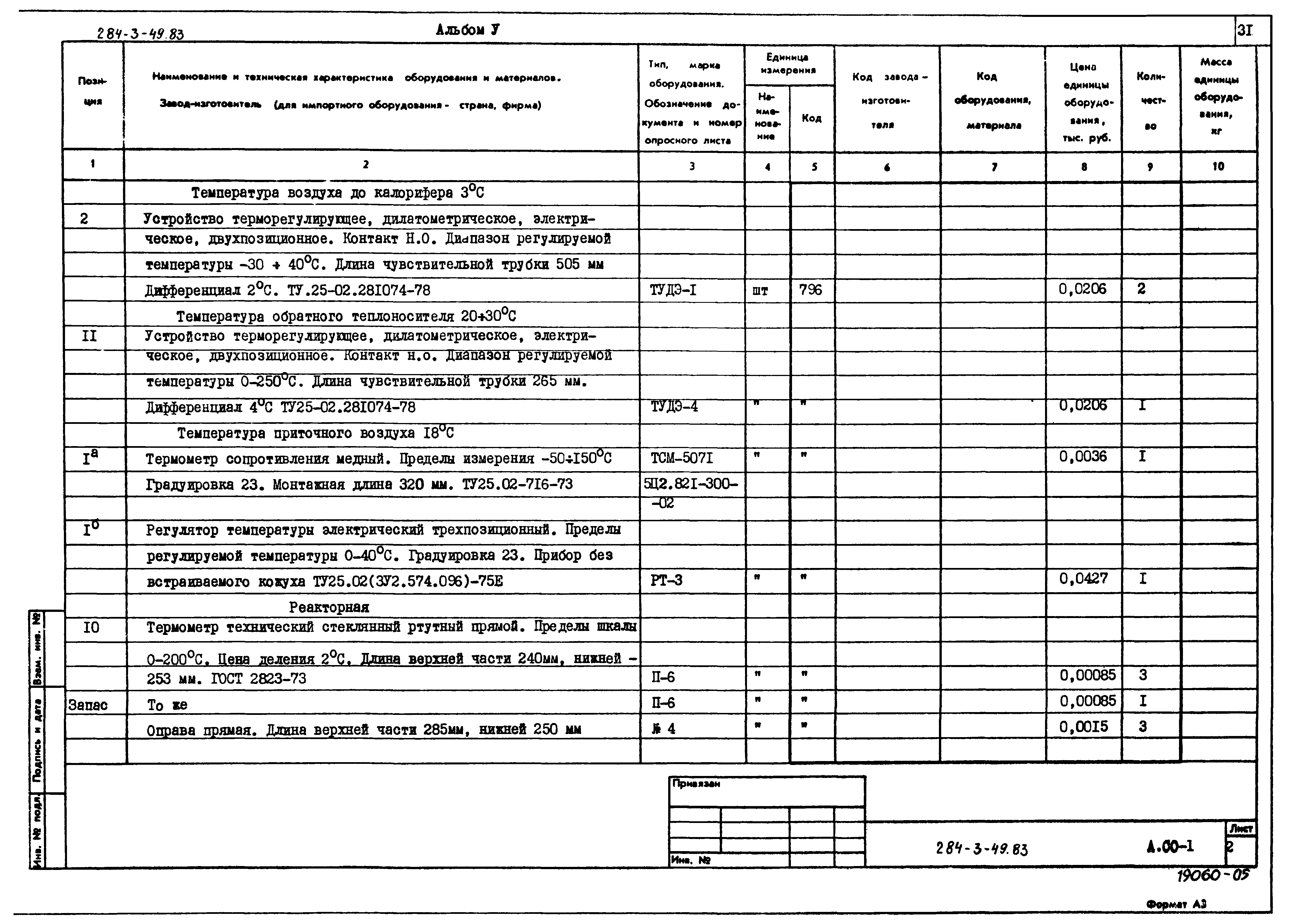 Типовой проект 284-3-49.83