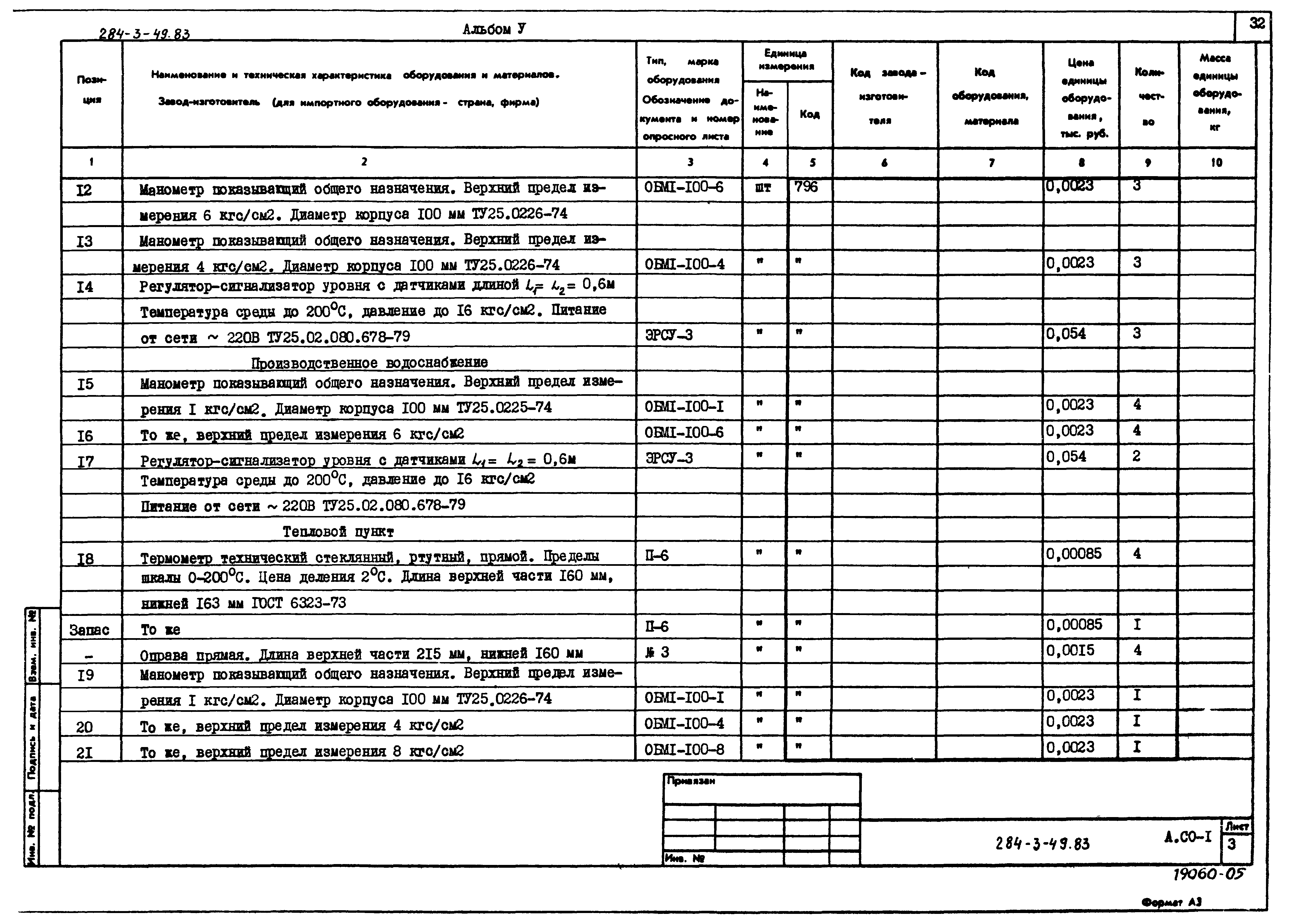 Типовой проект 284-3-49.83