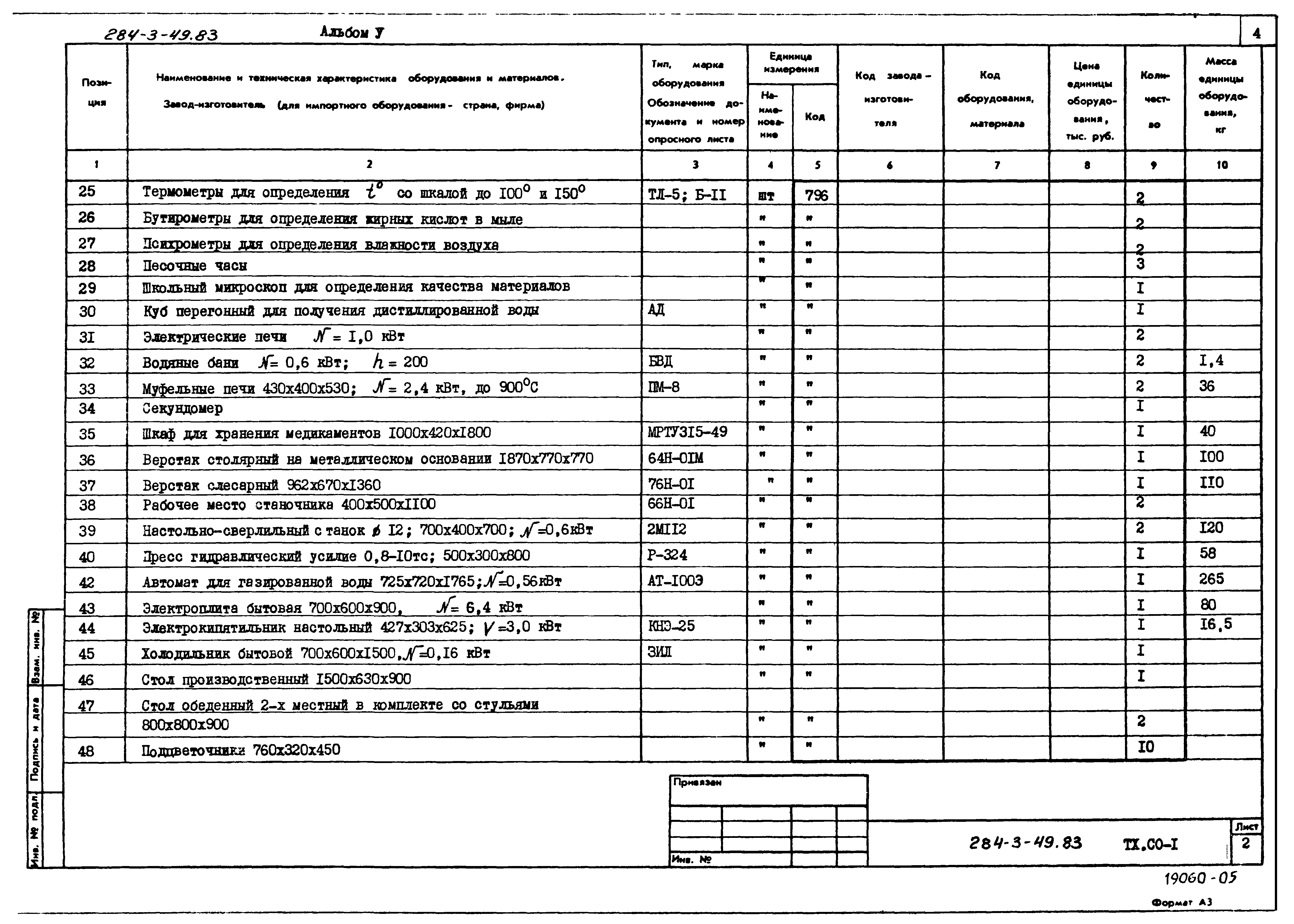 Типовой проект 284-3-49.83