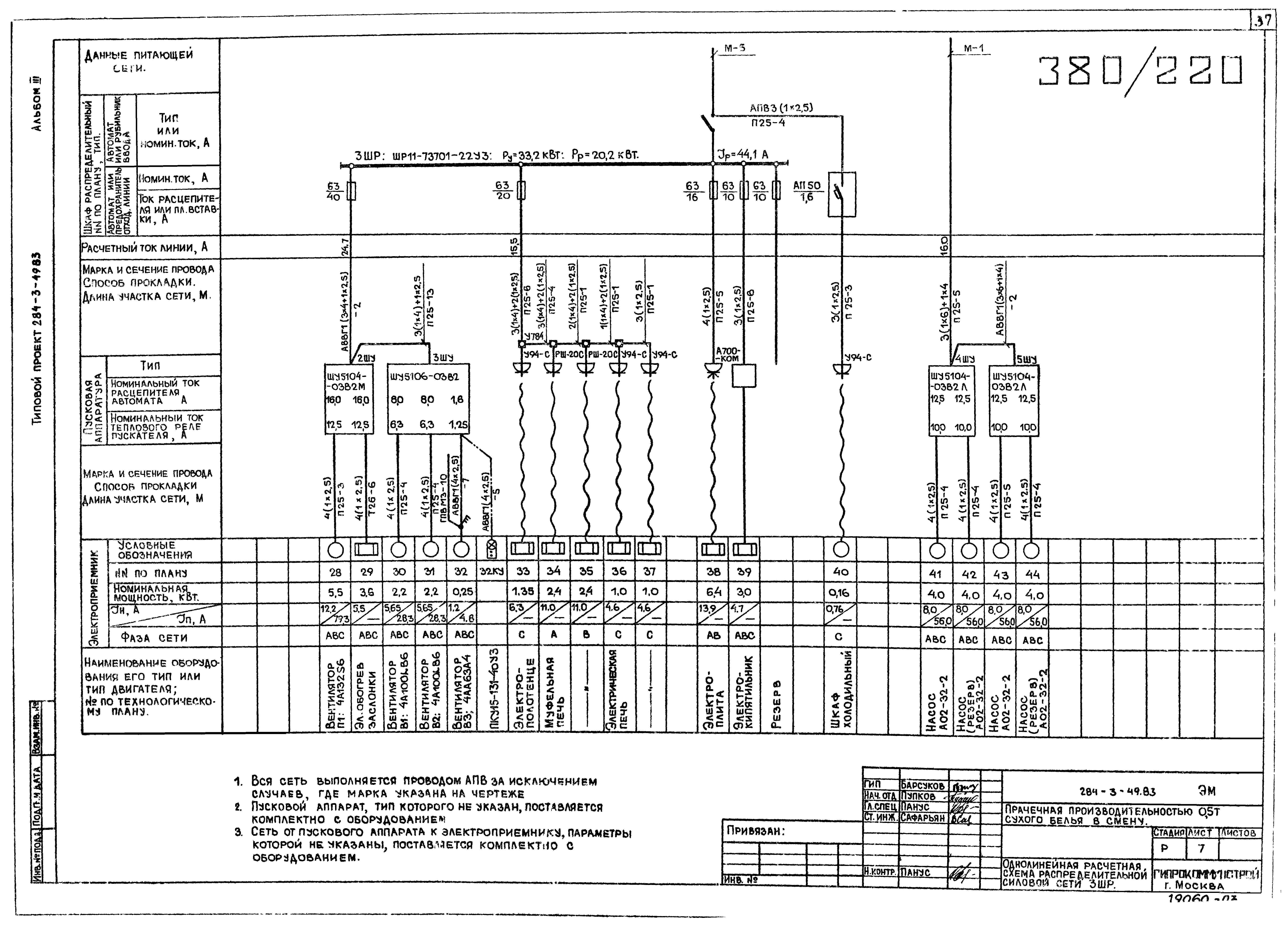 Типовой проект 284-3-49.83