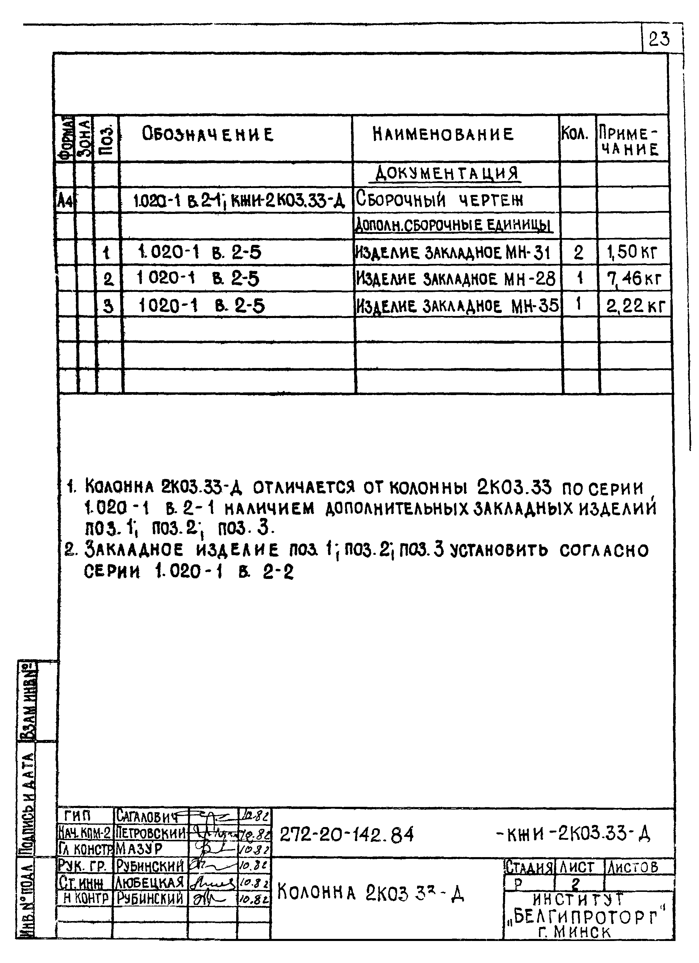 Типовой проект 272-20-142.84