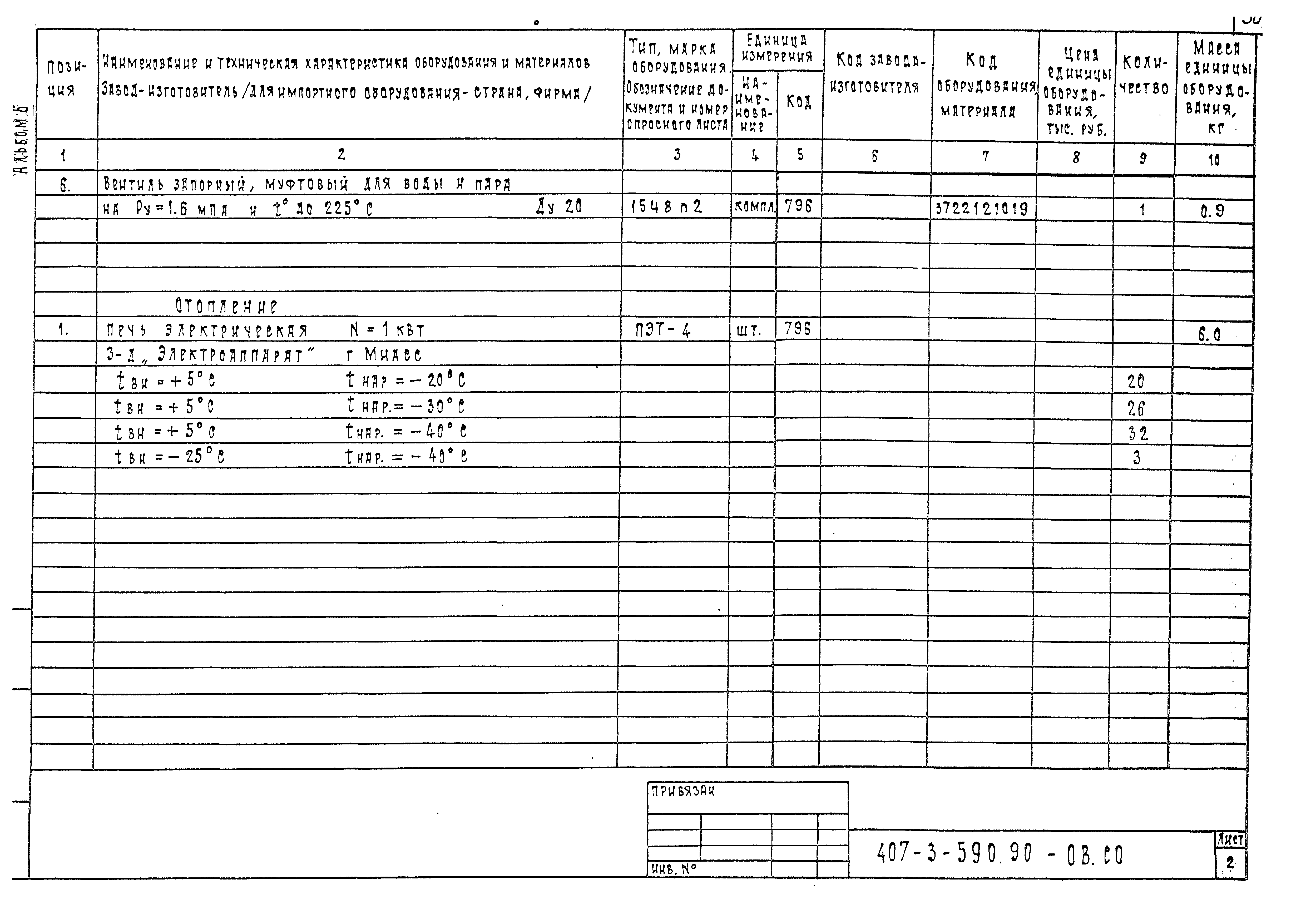 Типовой проект 407-3-590.90