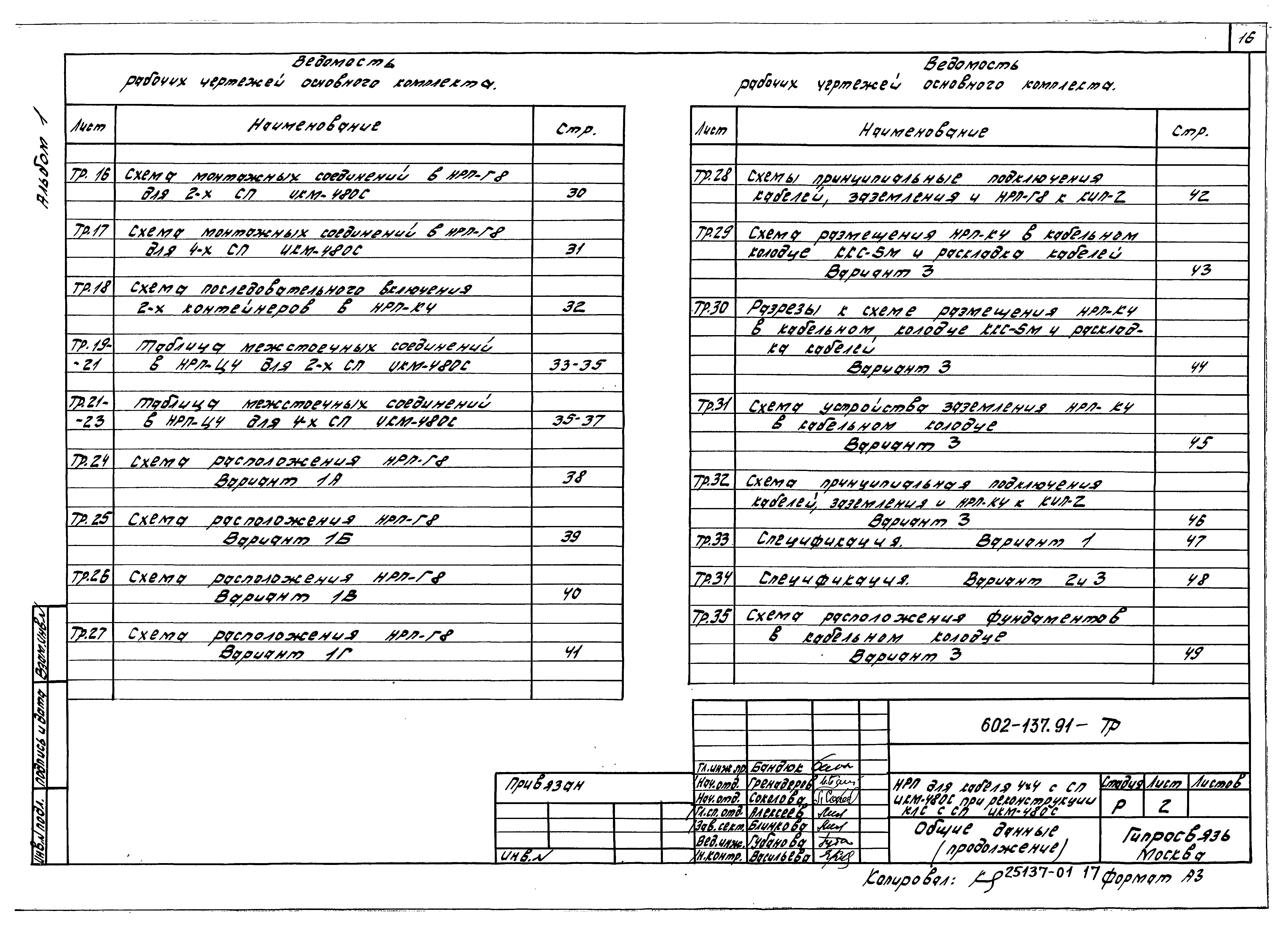 Типовой проект 602-137.91