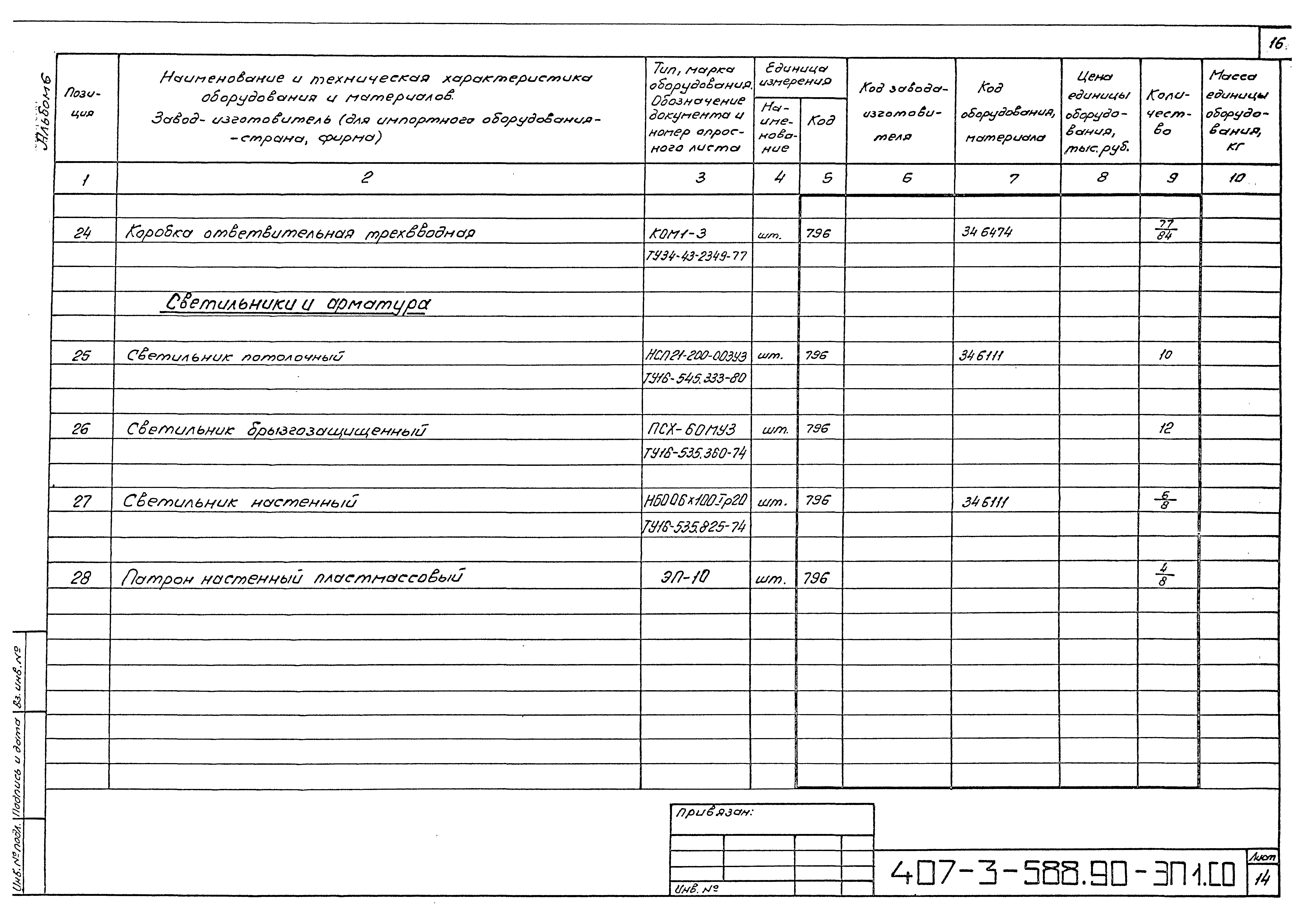 Типовой проект 407-3-588.90