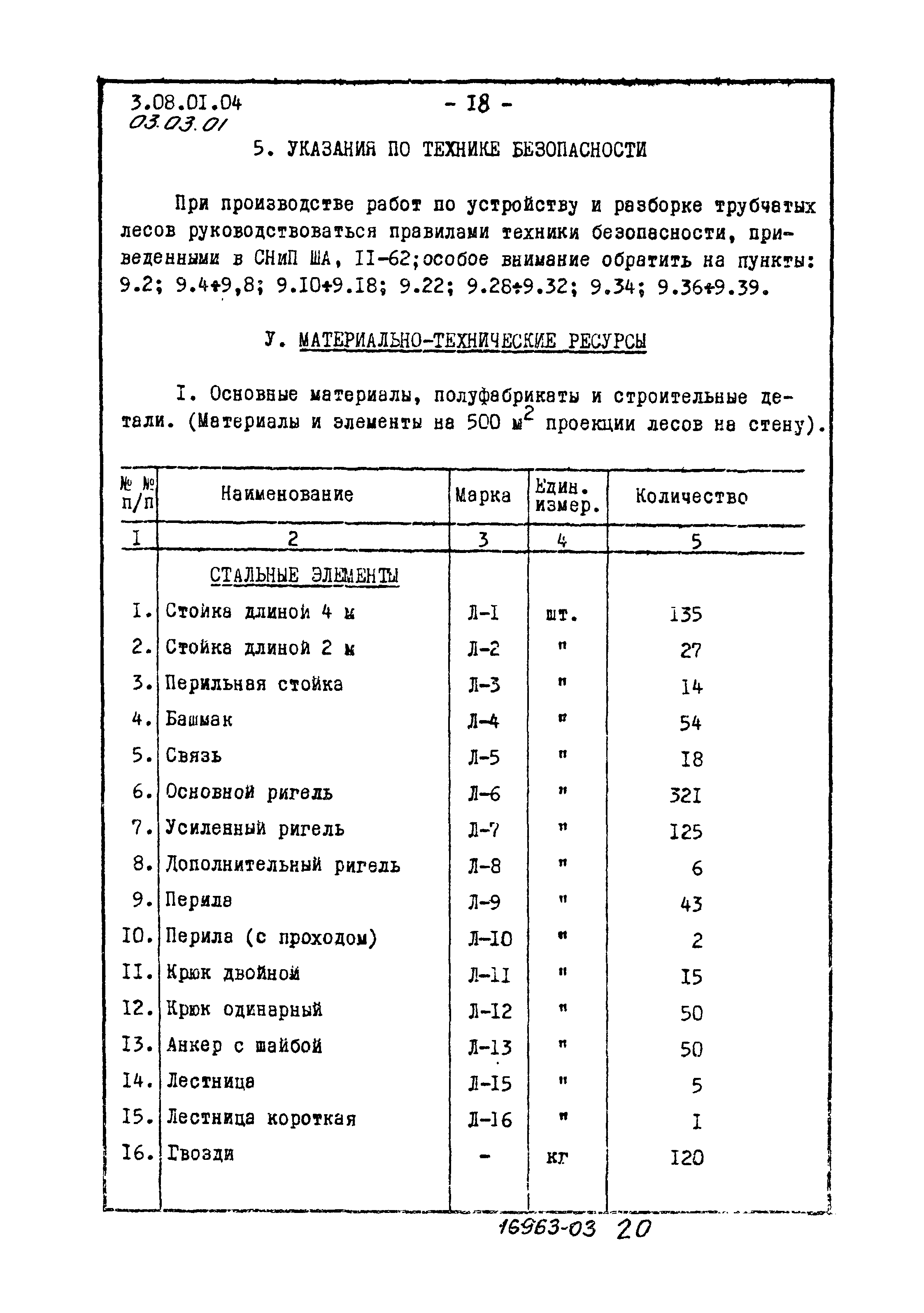 ТТК 03.03.01