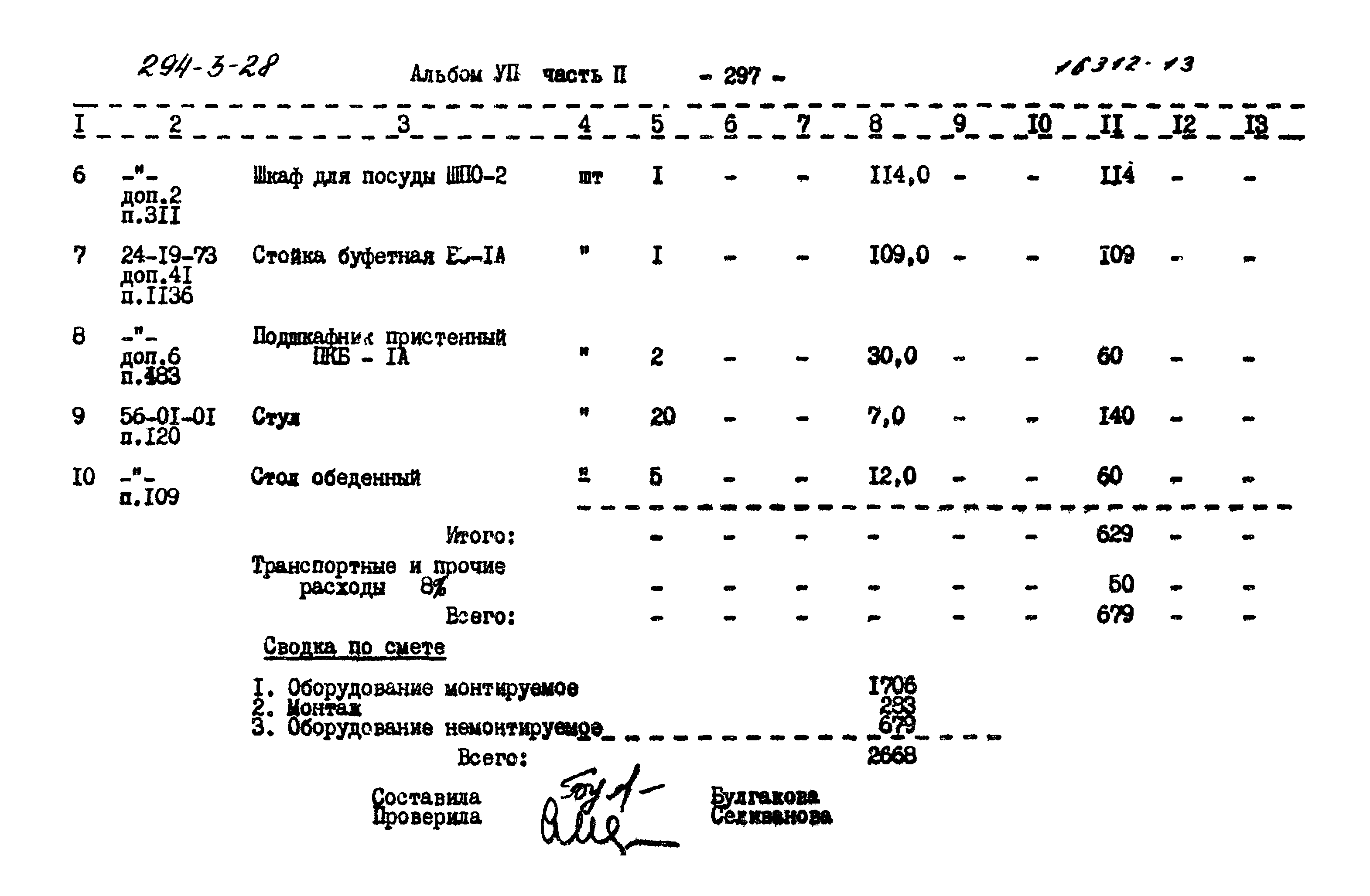 Типовой проект 294-3-28