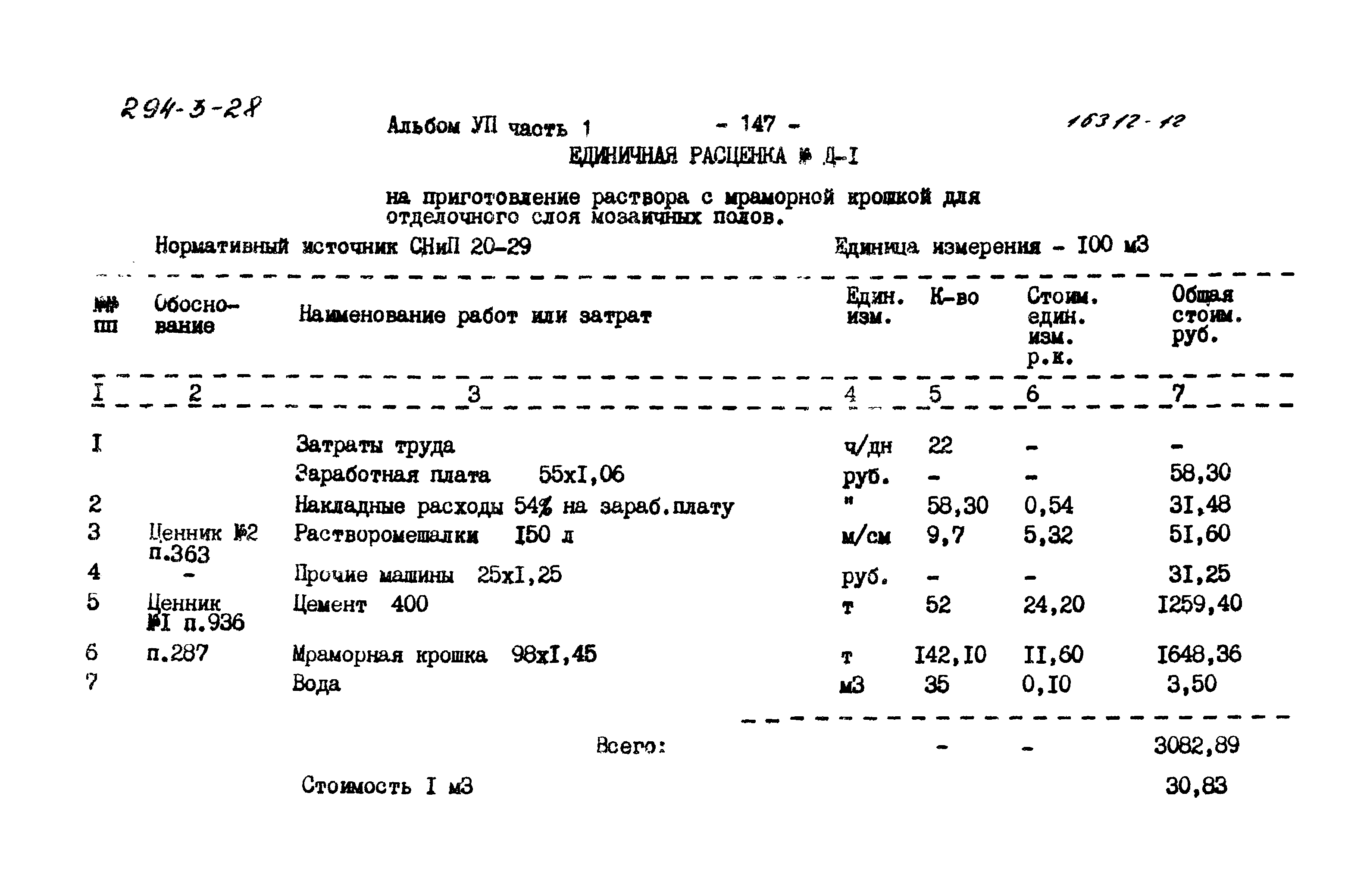 Типовой проект 294-3-28