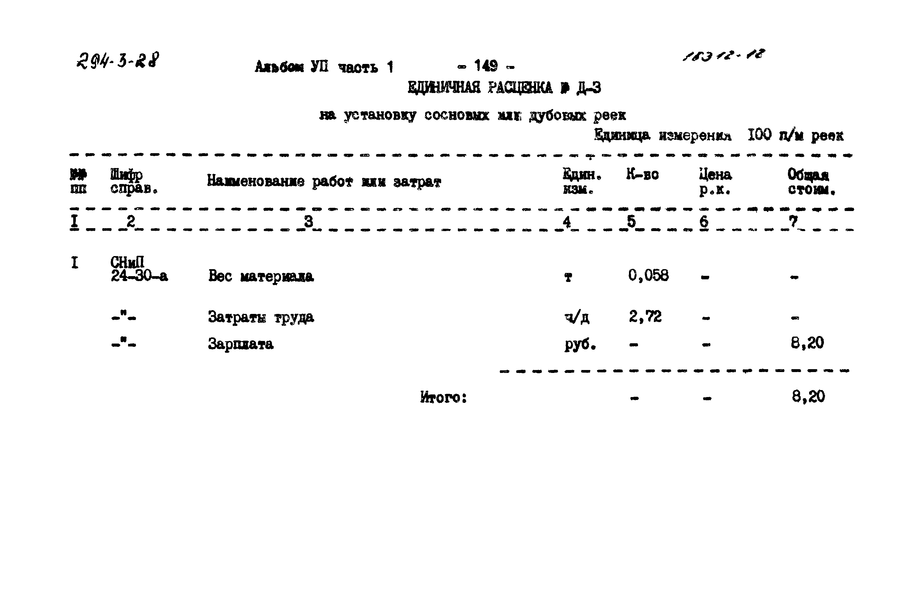 Типовой проект 294-3-28