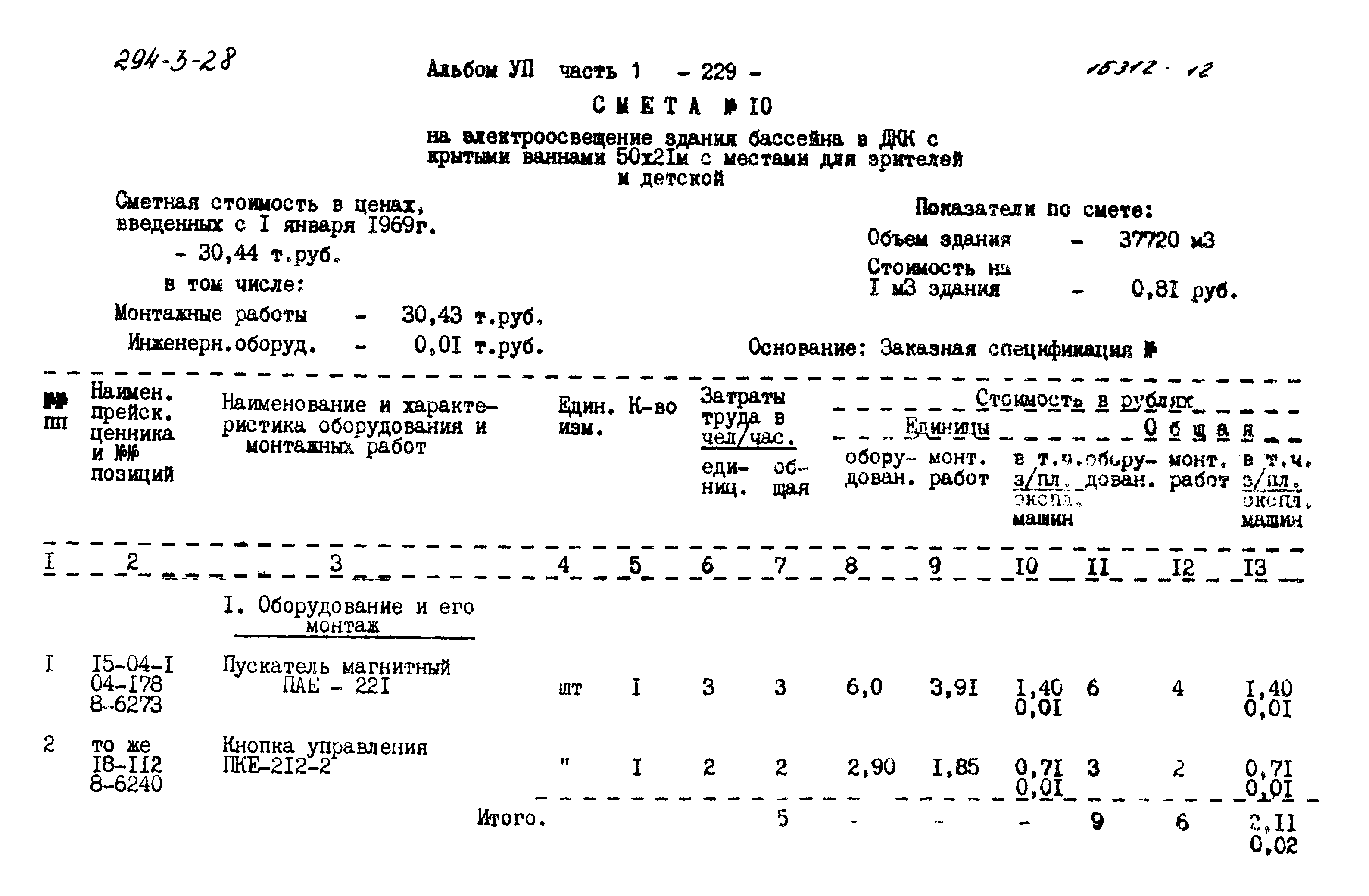 Типовой проект 294-3-28