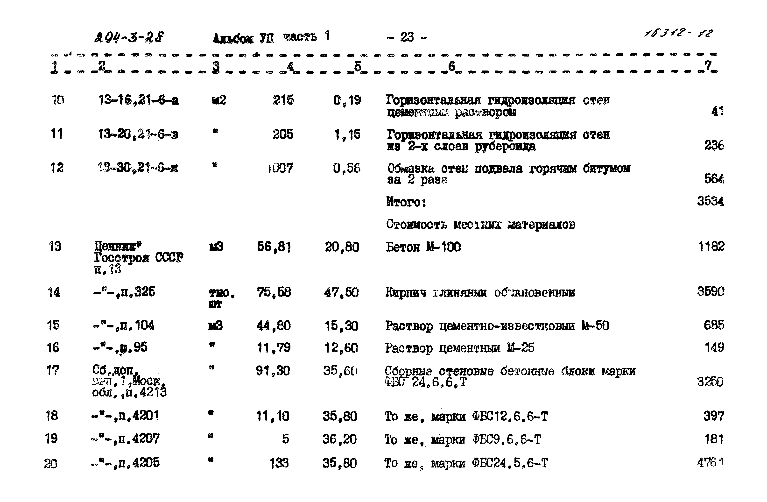 Типовой проект 294-3-28