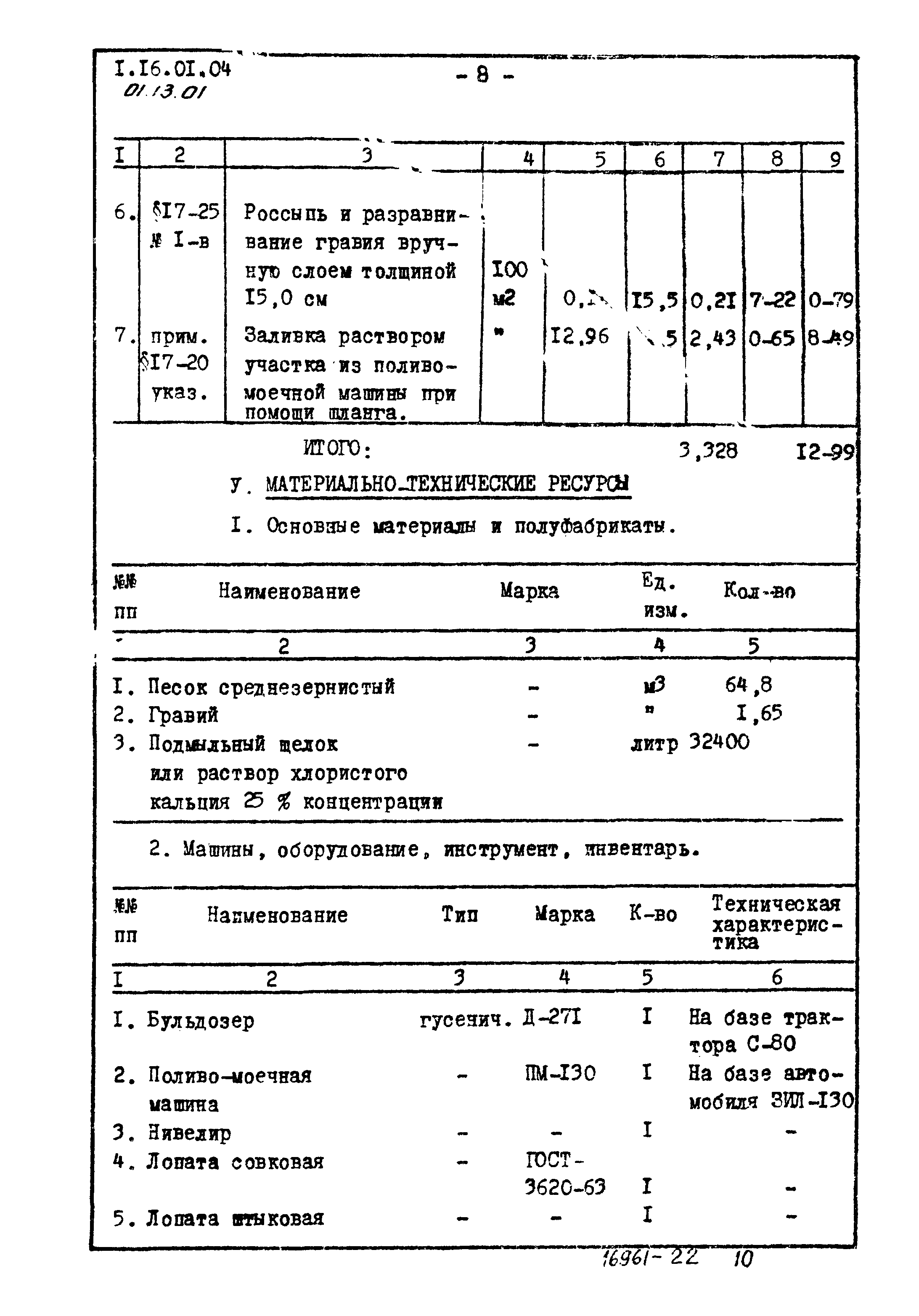 ТТК 01.13.01