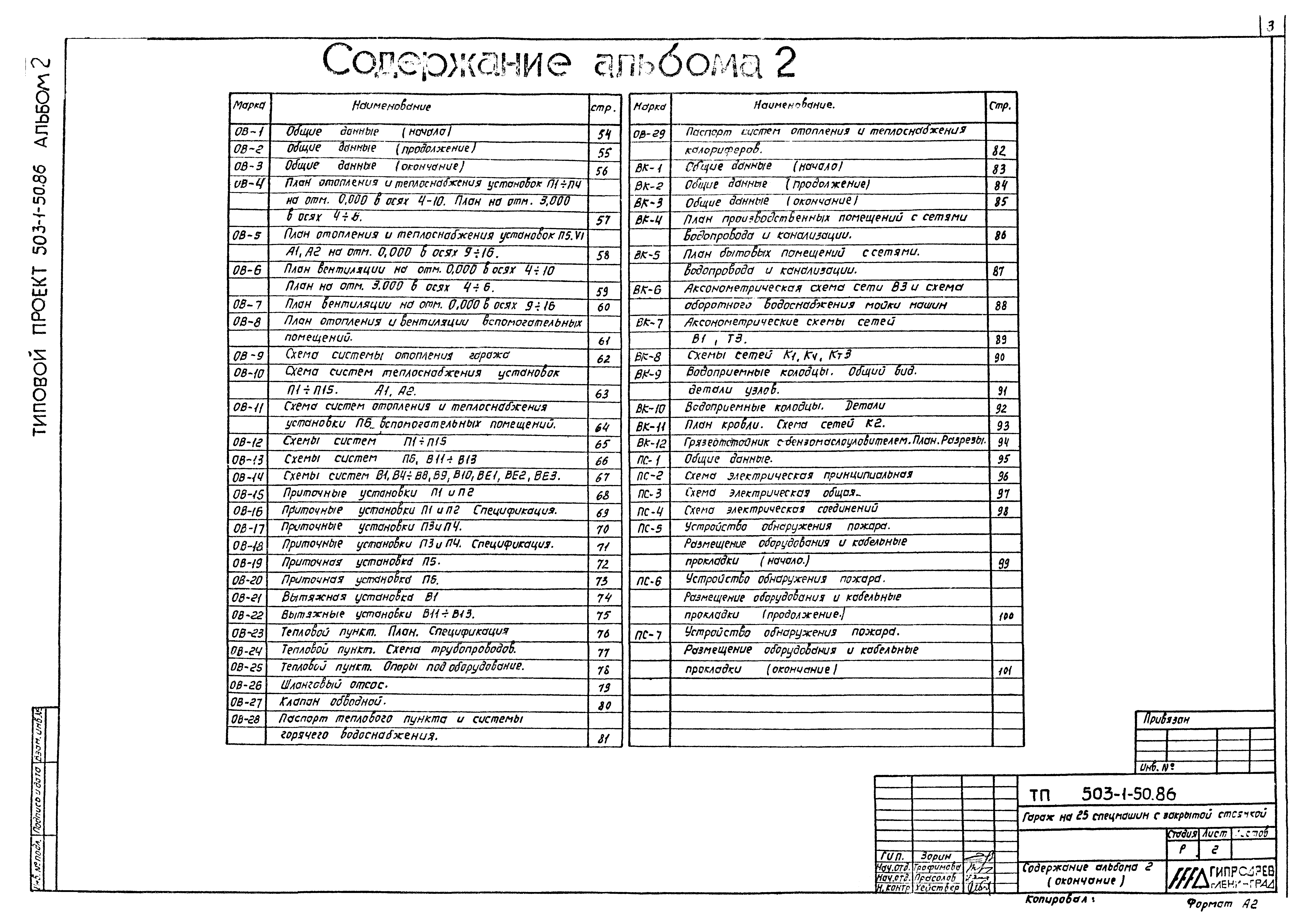 Типовой проект 503-1-50.86