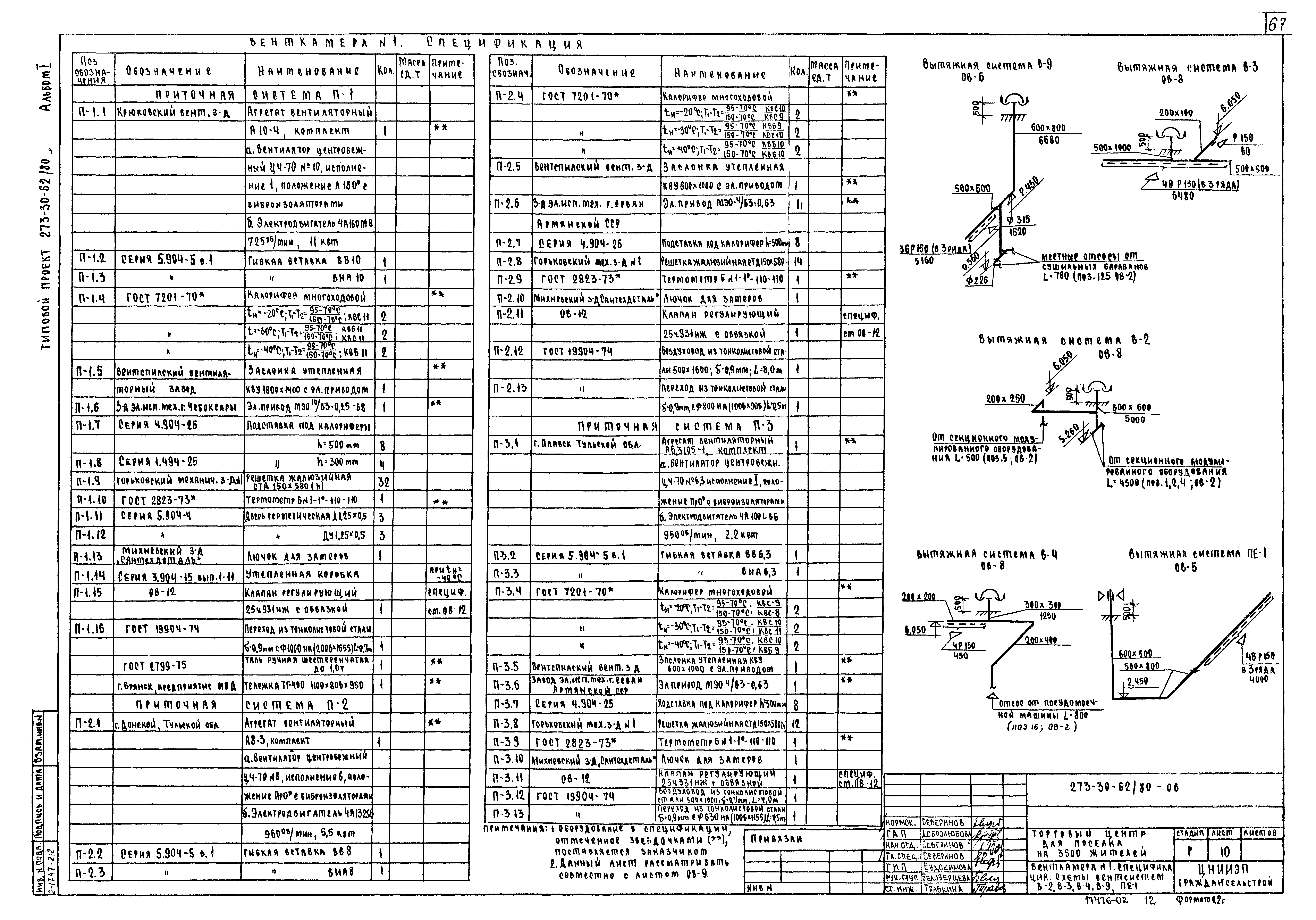 Типовой проект 273-30-62/80