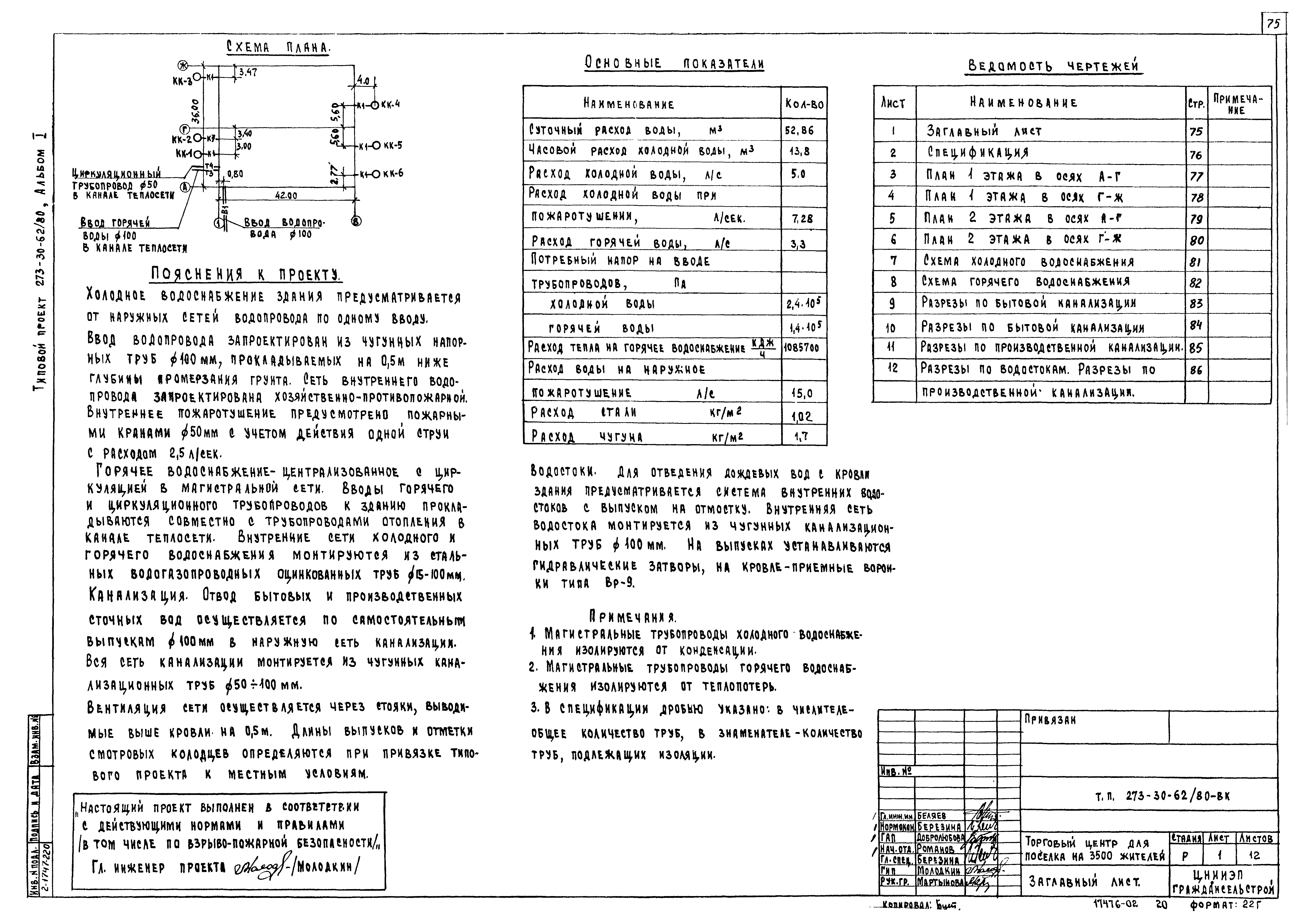 Типовой проект 273-30-62/80