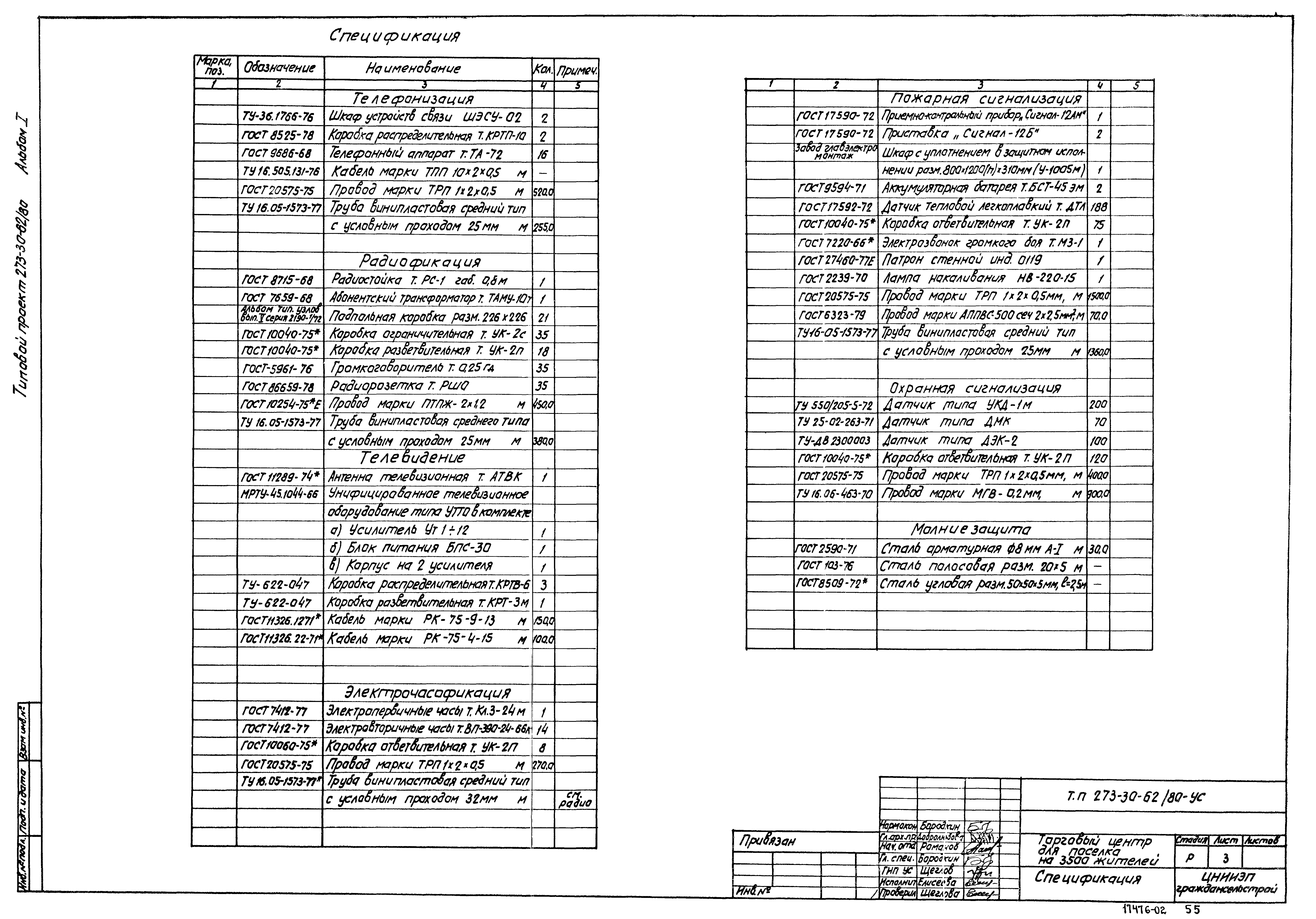 Типовой проект 273-30-62/80