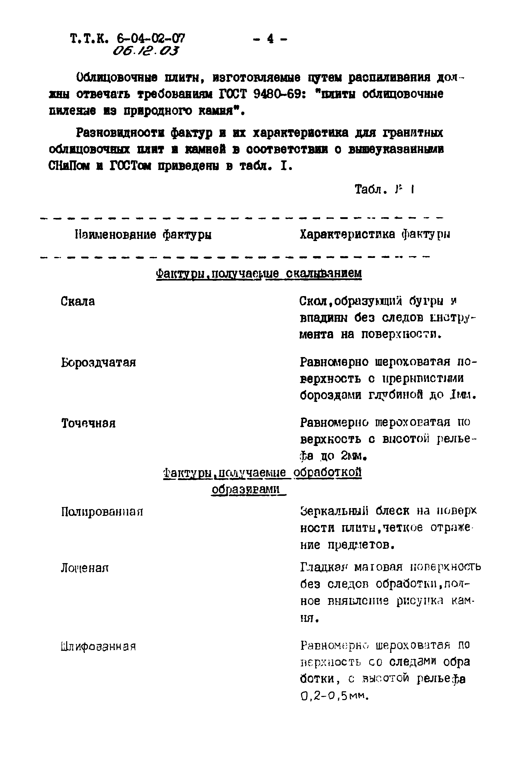 ТТК 06.12.03