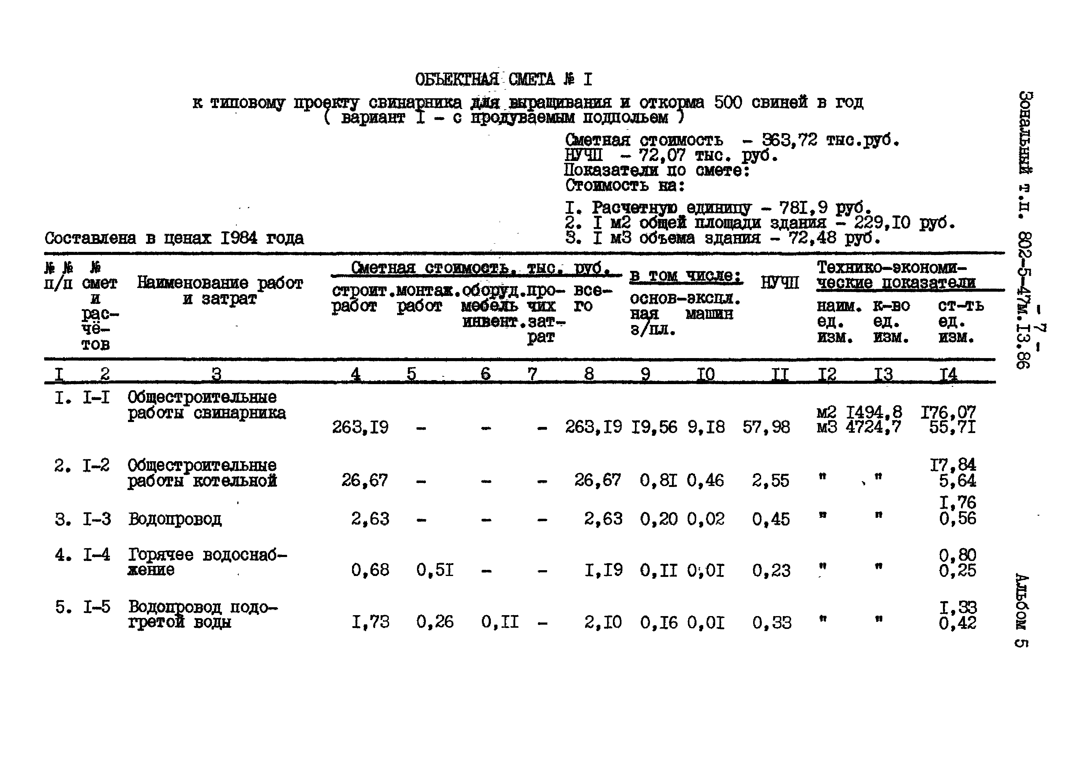 Типовой проект 802-5-47м.13.86