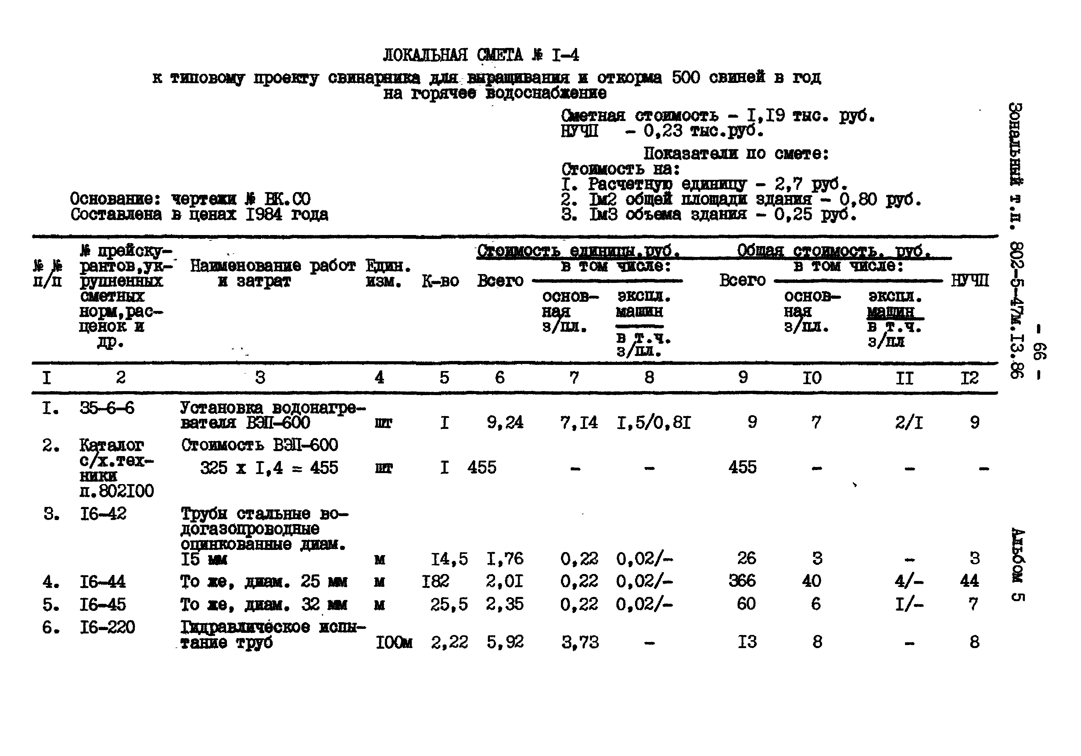 Типовой проект 802-5-47м.13.86