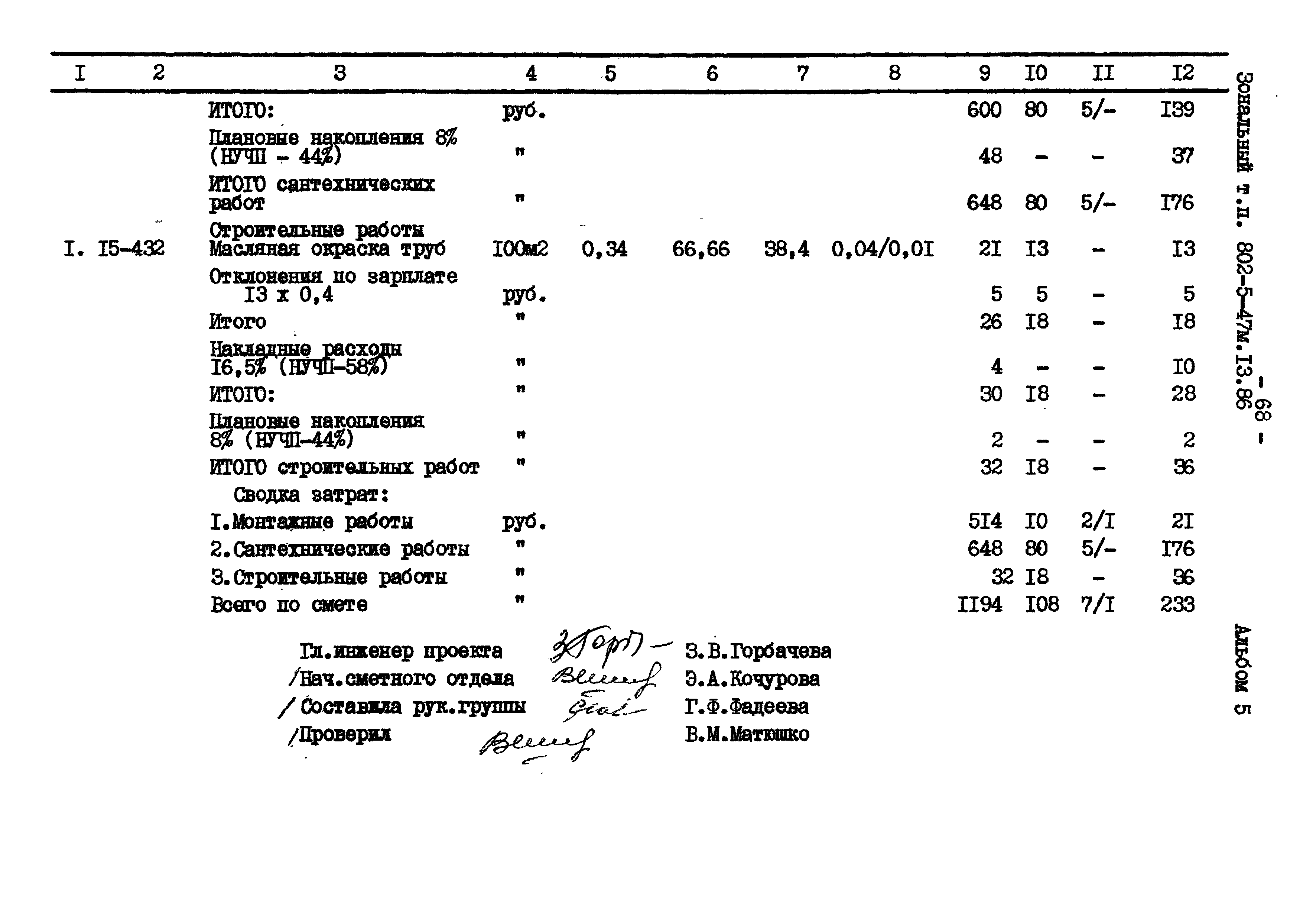 Типовой проект 802-5-47м.13.86