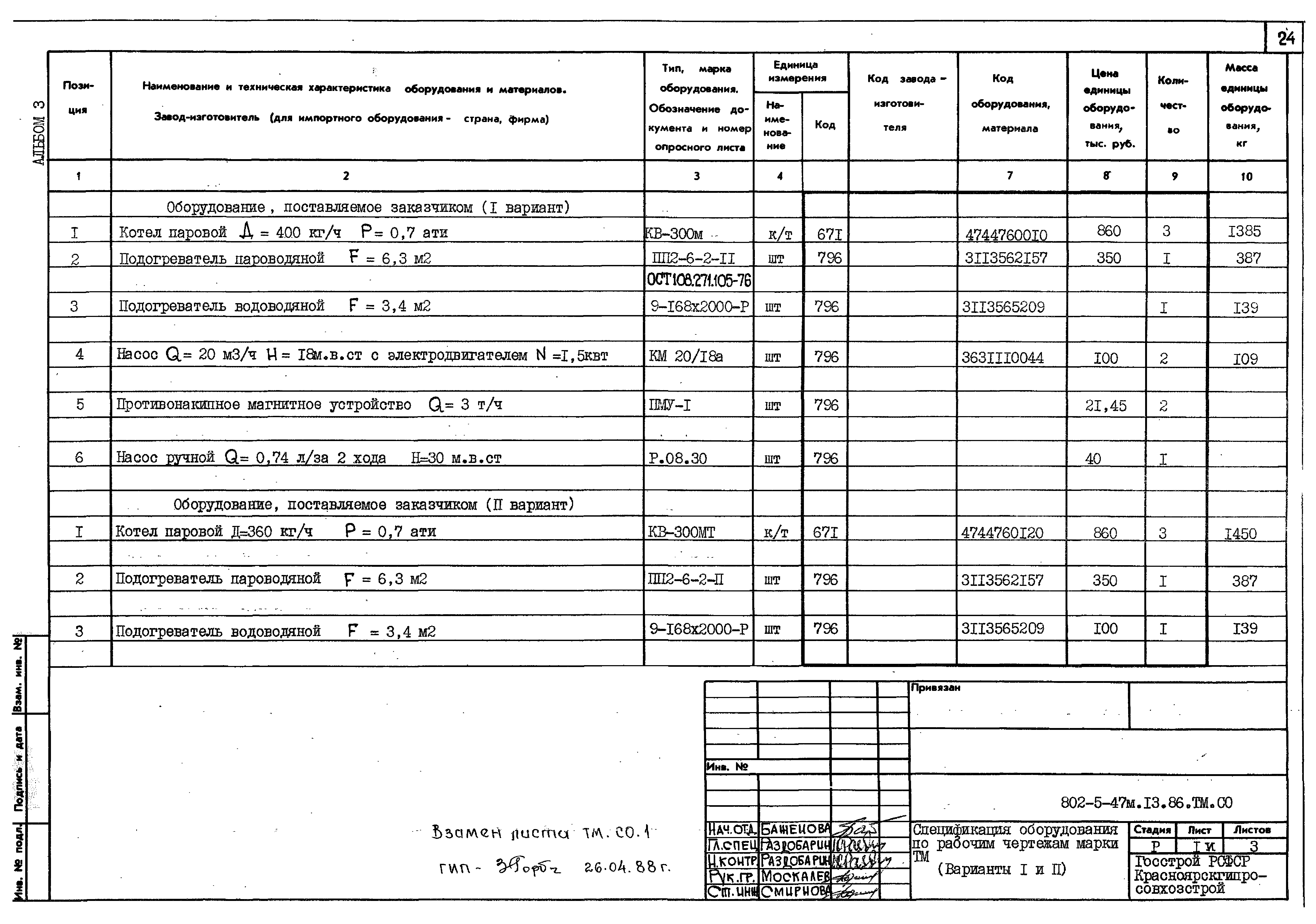 Типовой проект 802-5-47м.13.86