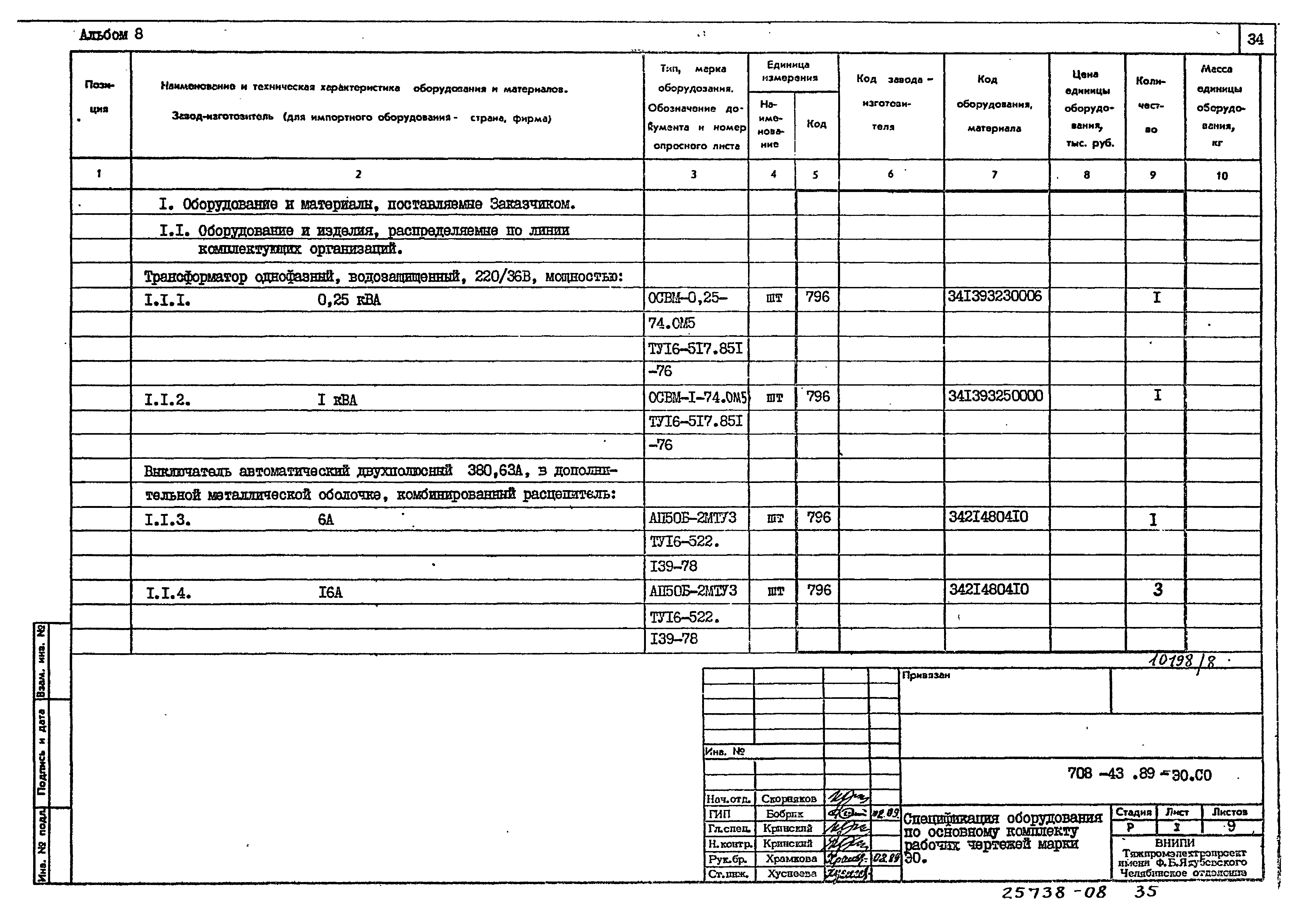 Типовой проект 708-43.89