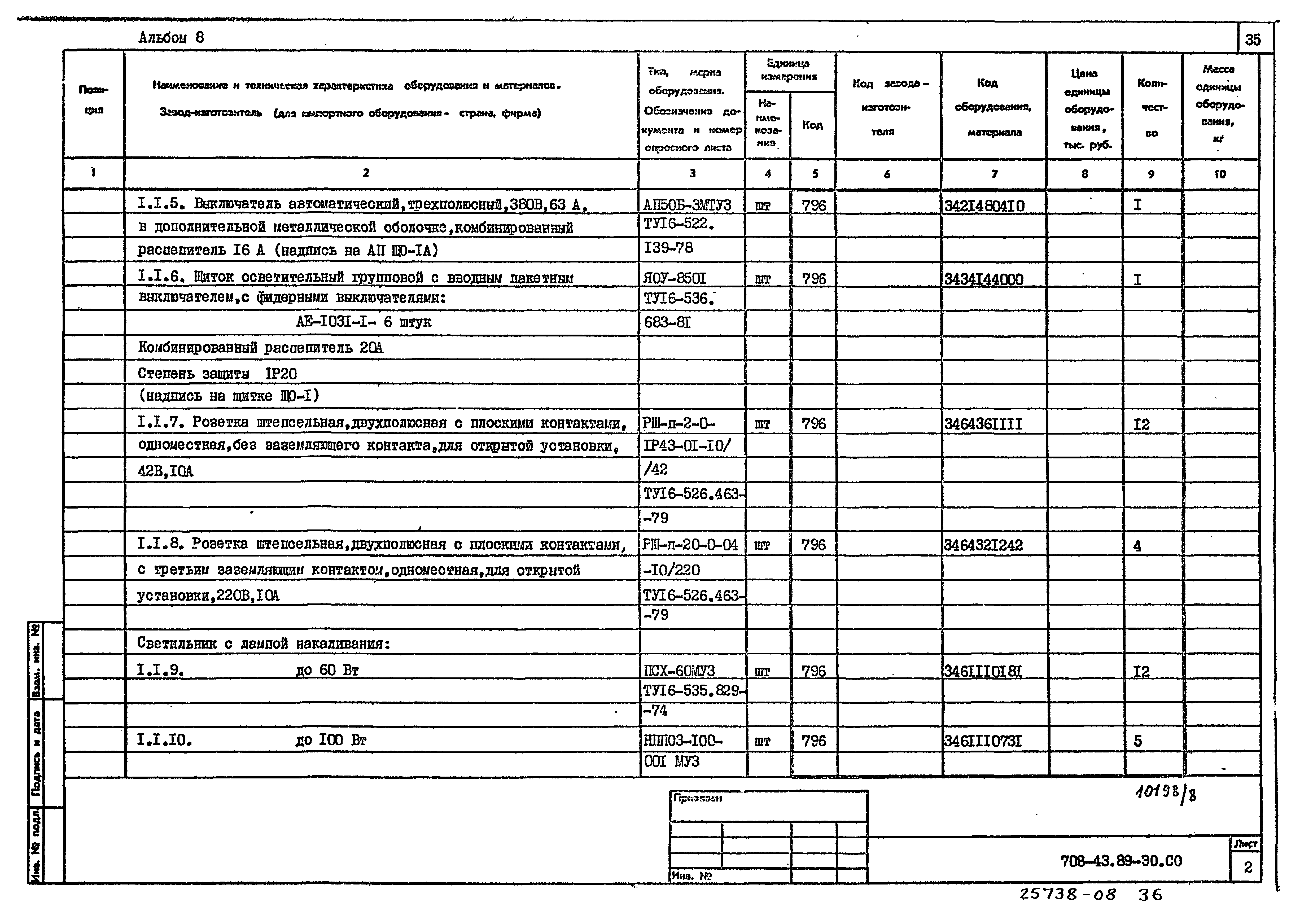 Типовой проект 708-43.89