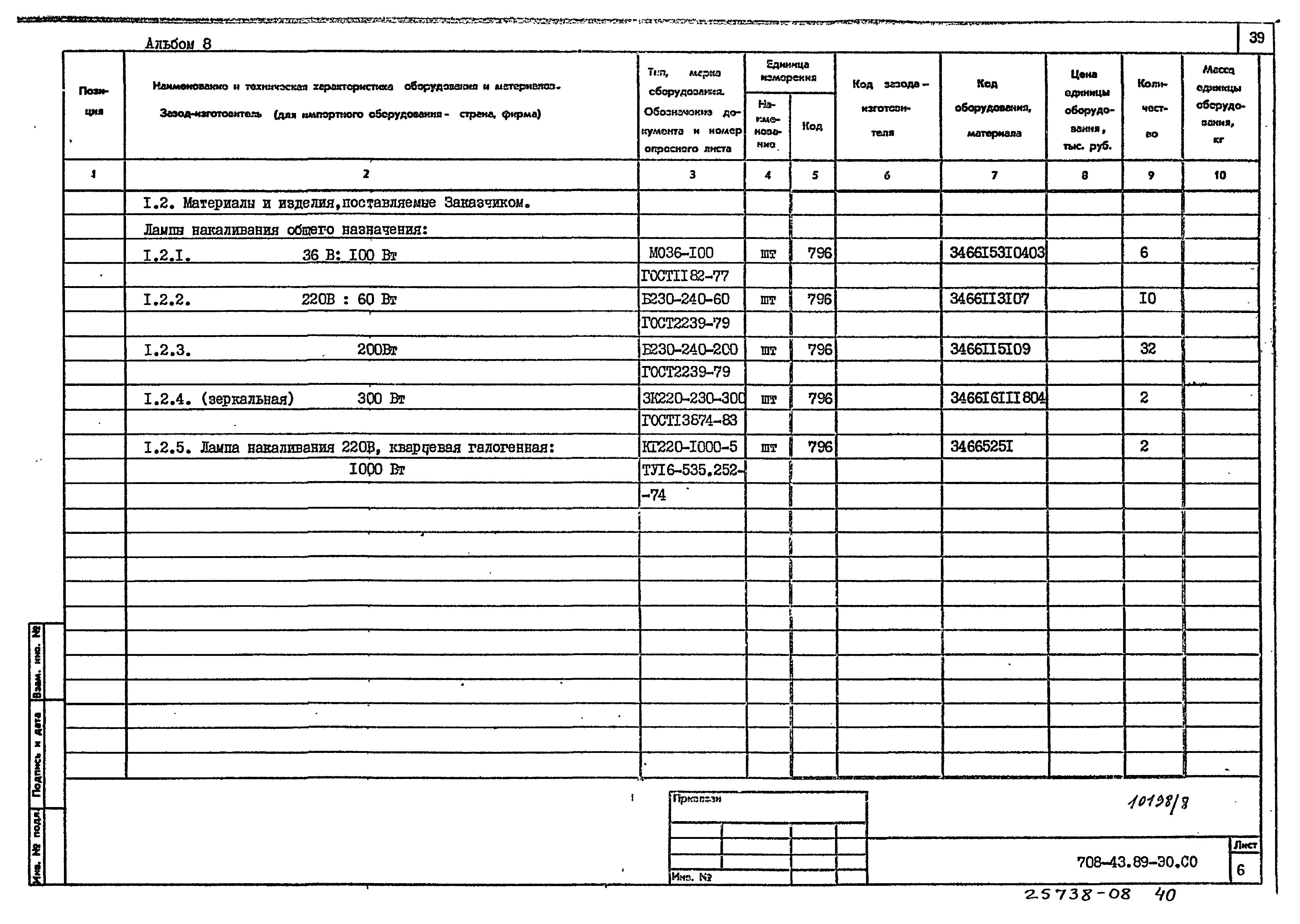 Типовой проект 708-43.89