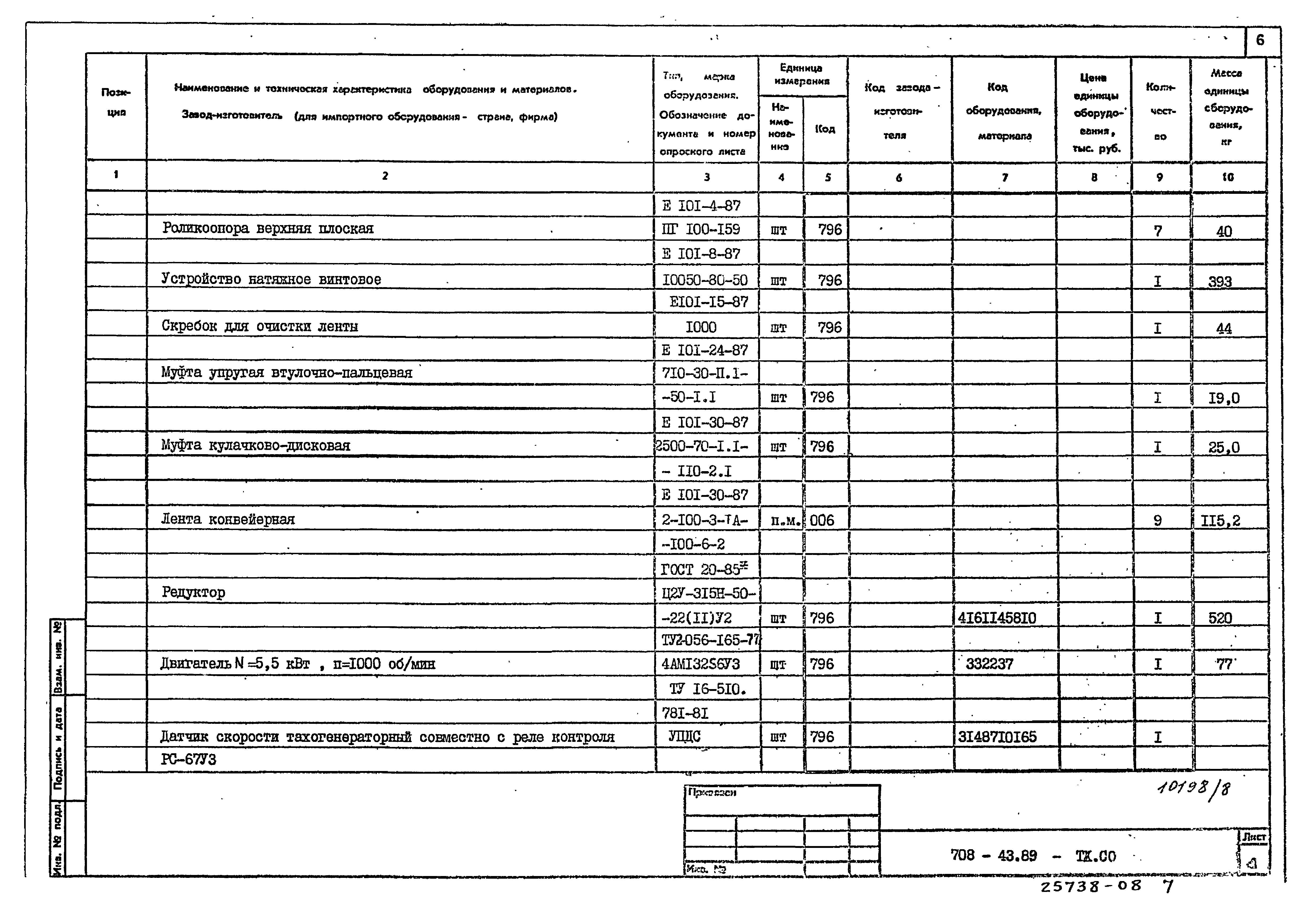 Типовой проект 708-43.89