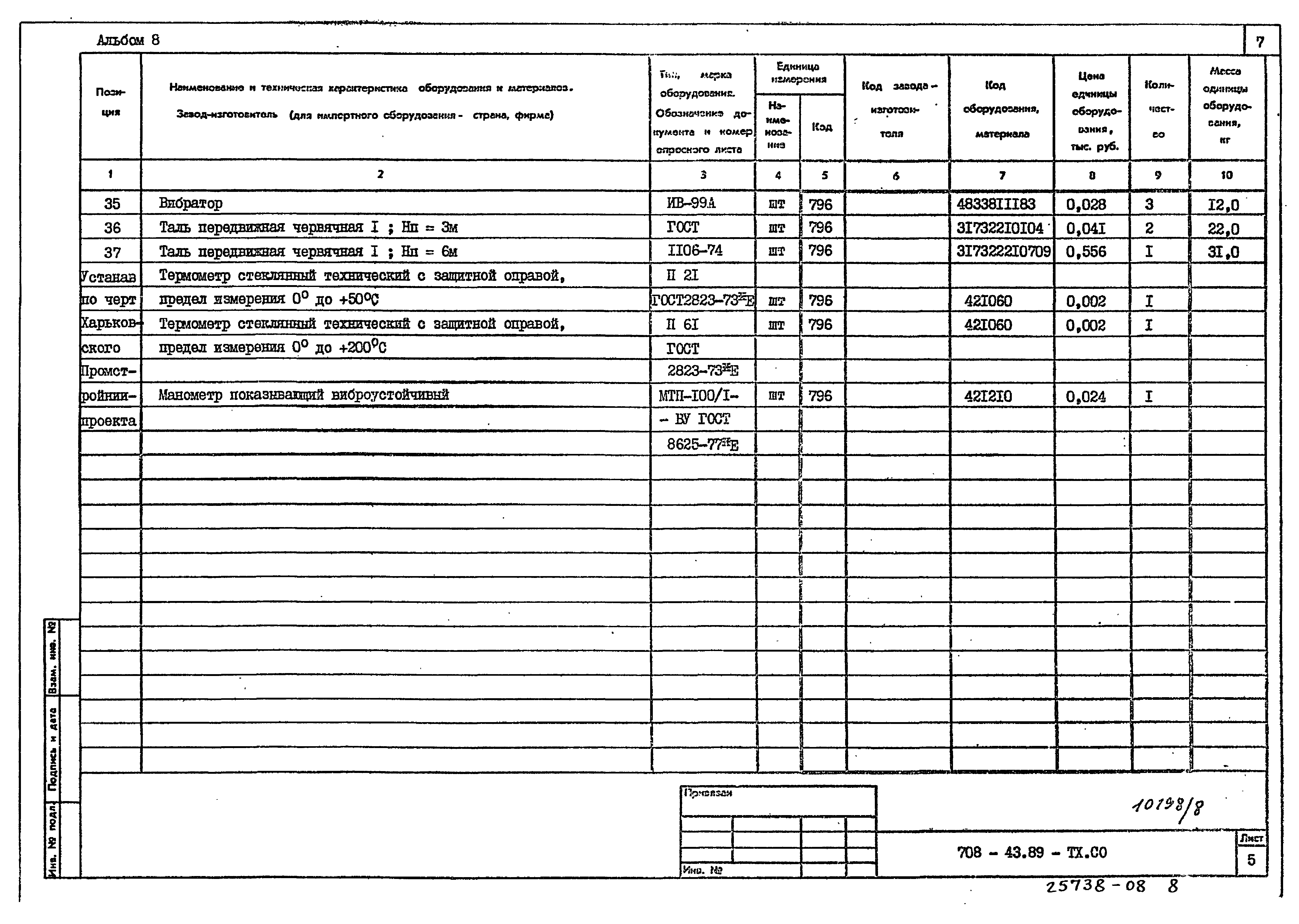 Типовой проект 708-43.89