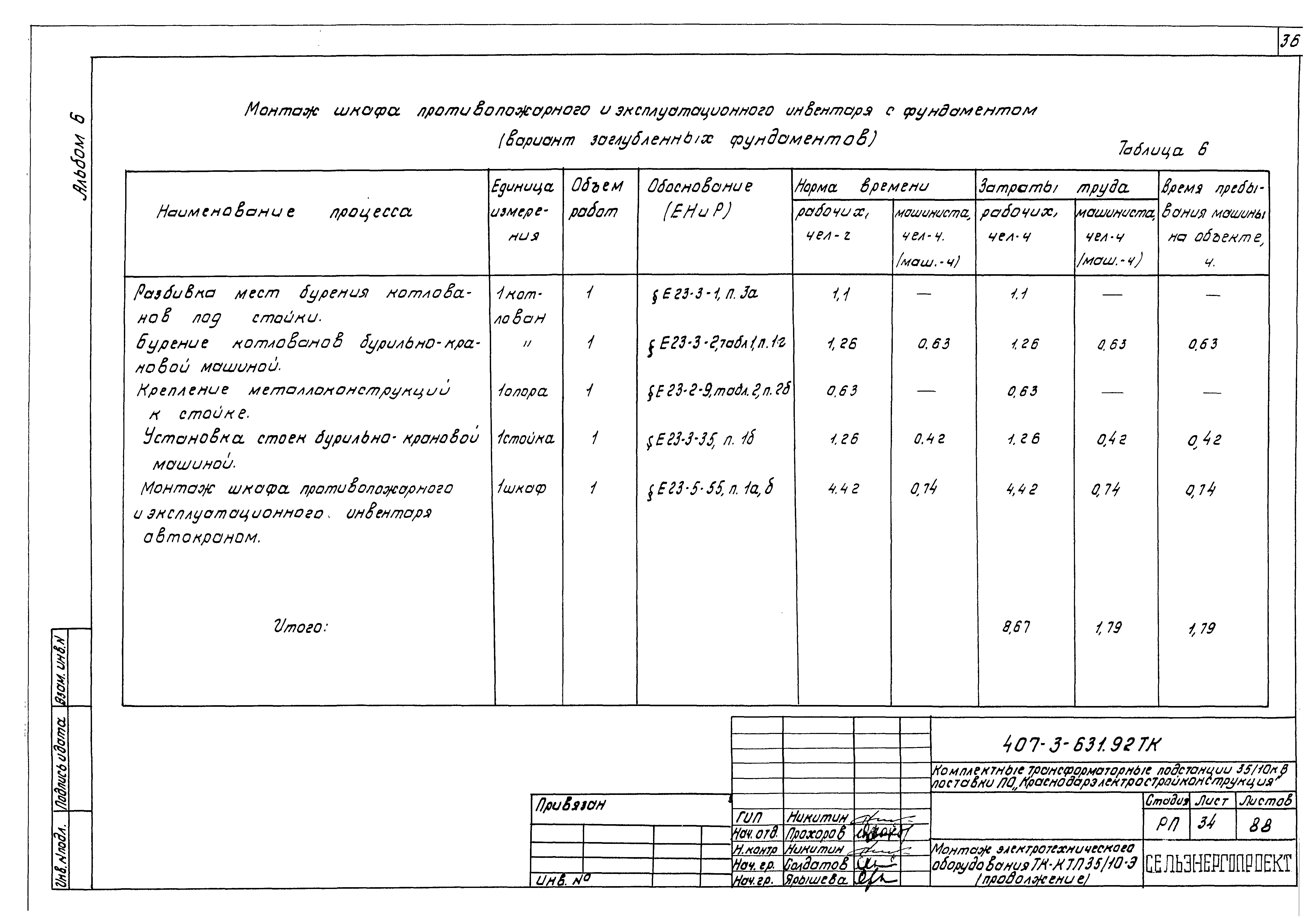 Типовой проект 407-3-631.92